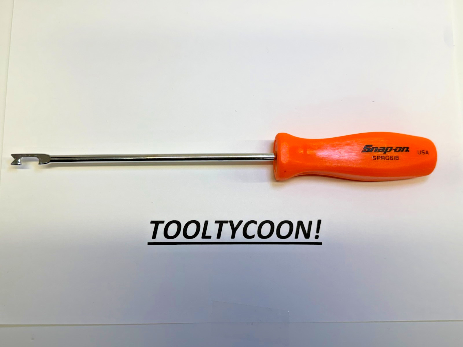 Snap-on Tools USA NEW ORANGE 5/16″ Blade Width Push-Pull Spring Tool SPRG618O