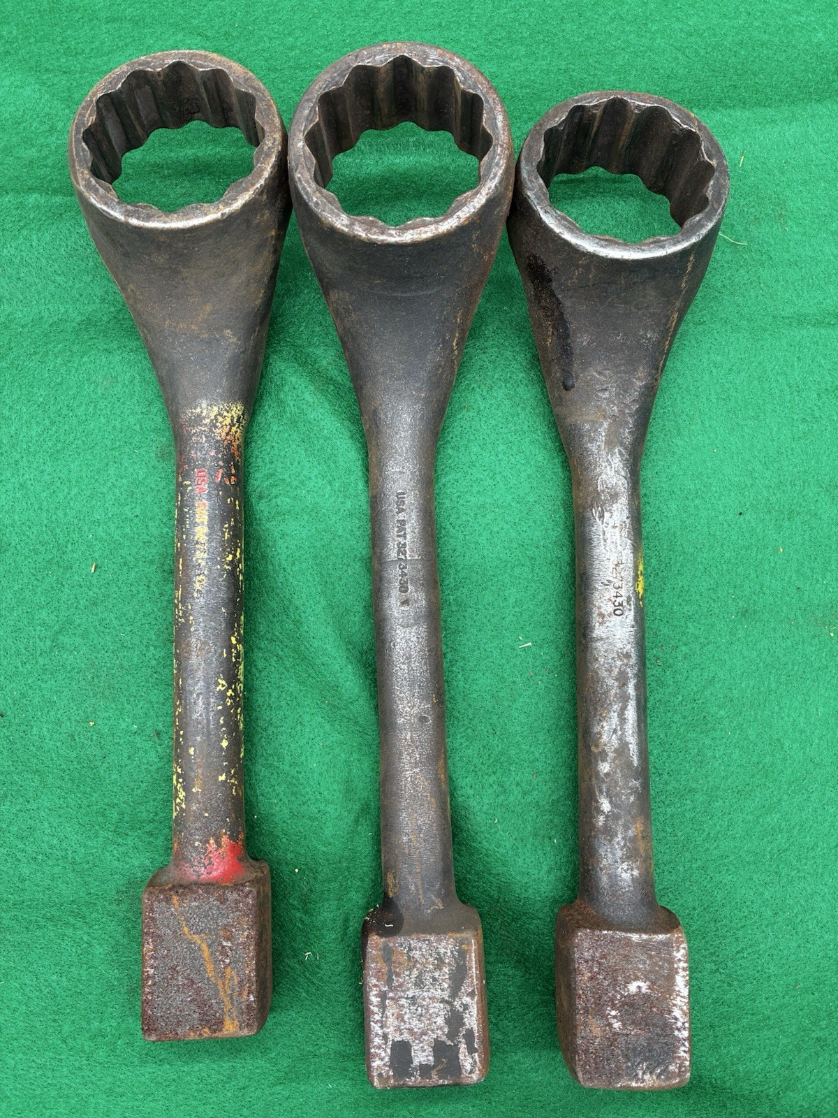 Lot of 3 Snap-on HX-640 striker knocker wrench 2” twelve point box end