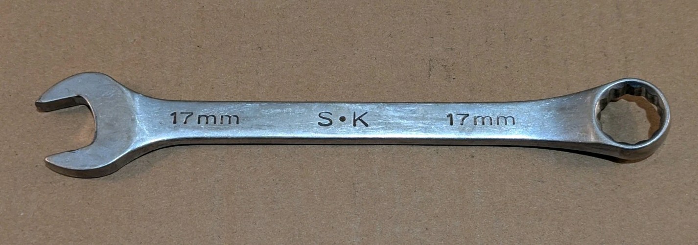 SK Professional Tools 88317 17mm Metric Combination Wrench 12-Point SuperKrome
