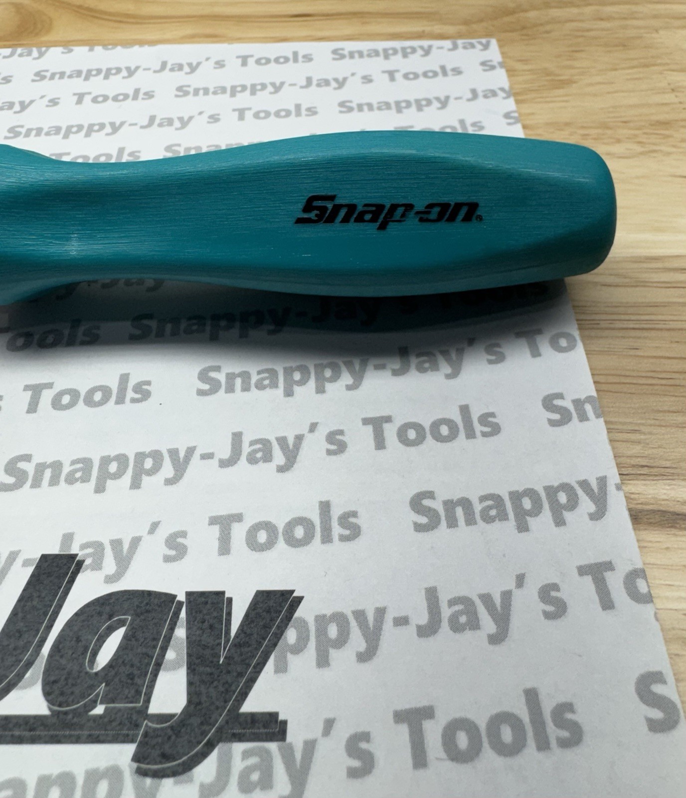 Snap-on Tools NEW RARE TEAL 1/2” Drive Hard Grip Ratchet SHD80ATL *LESS PERFECT*