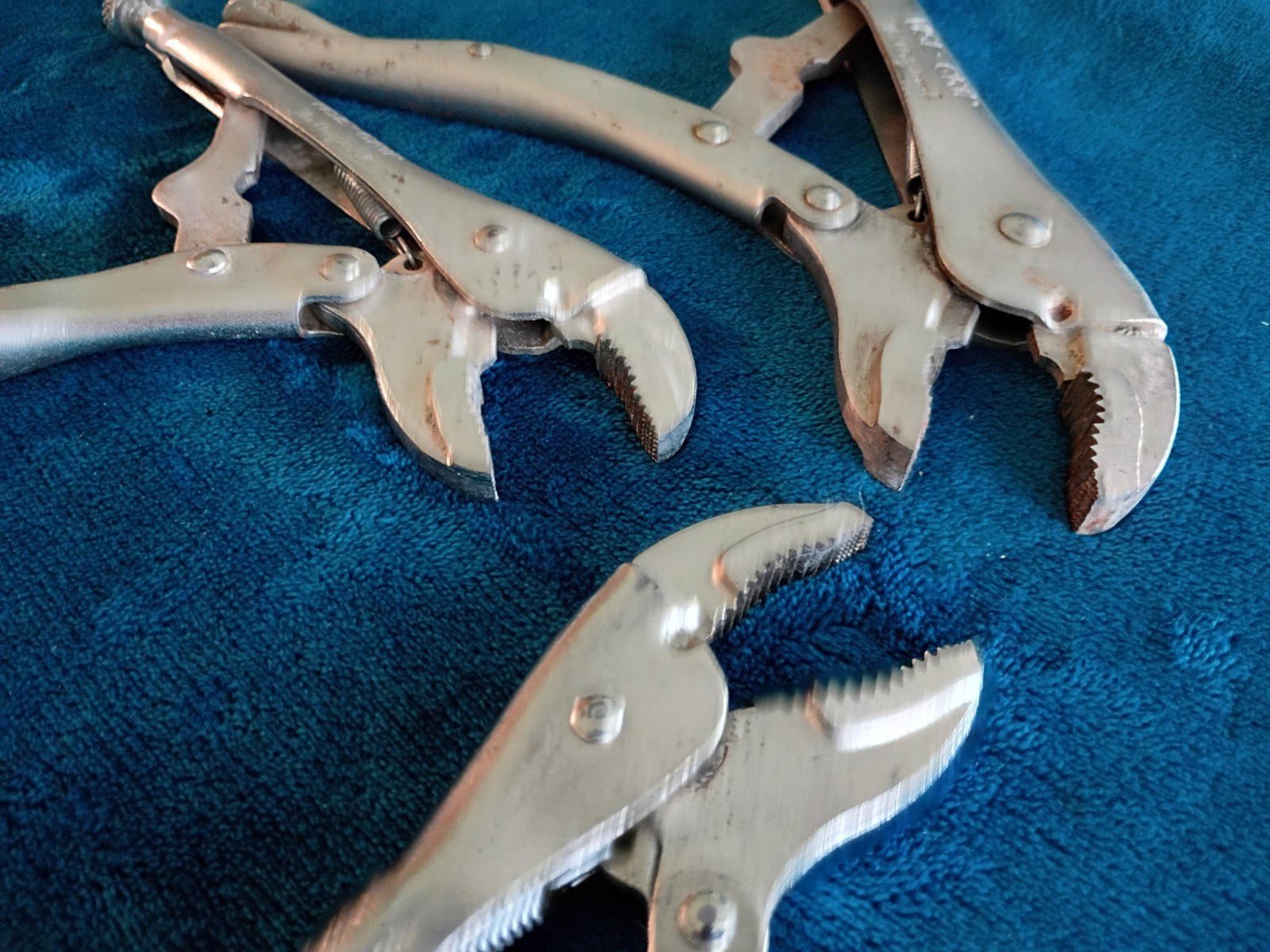Irwin Vice-Grip Locking Pliers Set 10WR, 7CR and 7WR Curved Jaws.