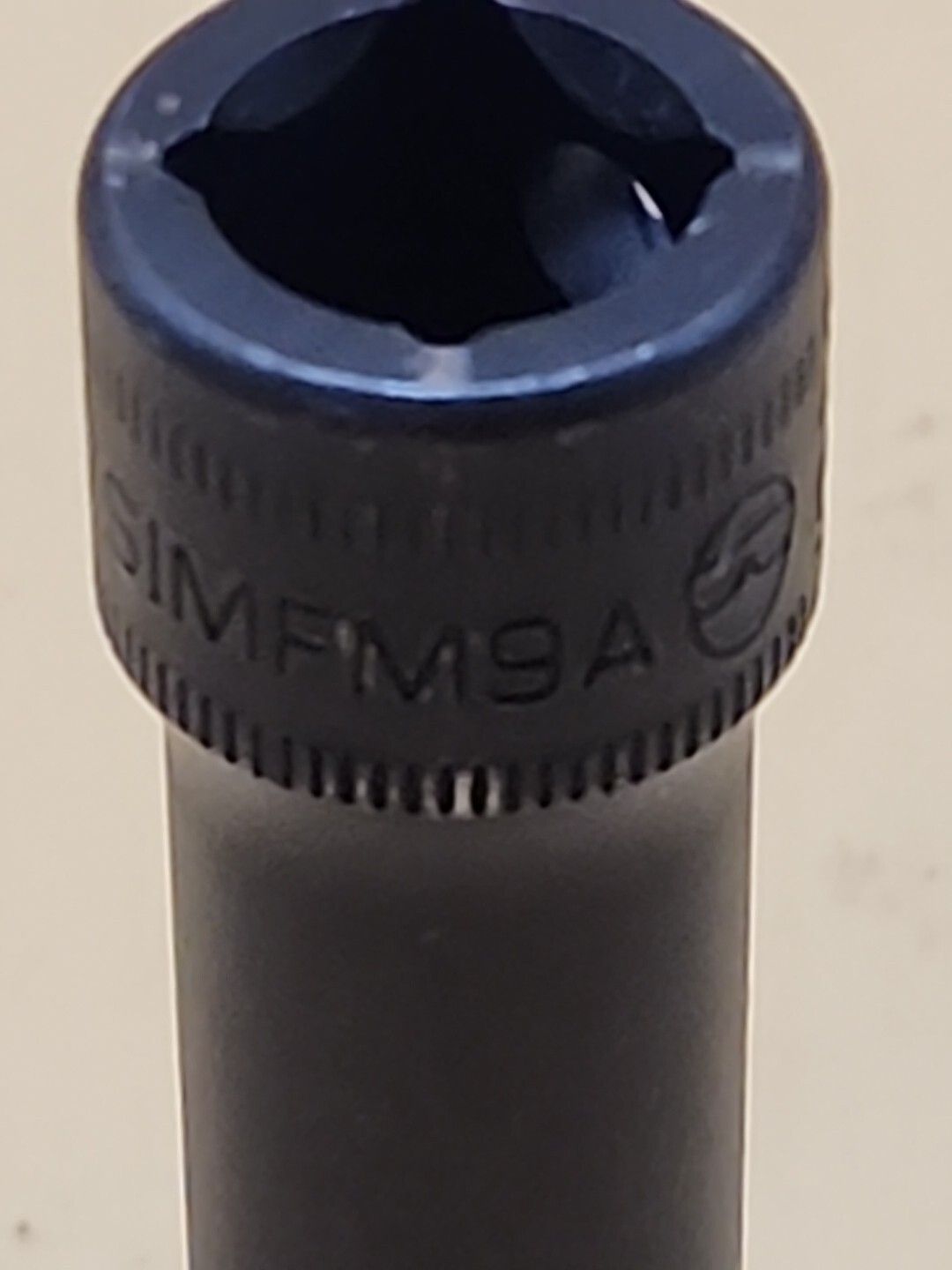 Snap-on Tools 3/8″ Drive 9mm Metric Deep 6 Point Impact Socket SIMFM9A. USA