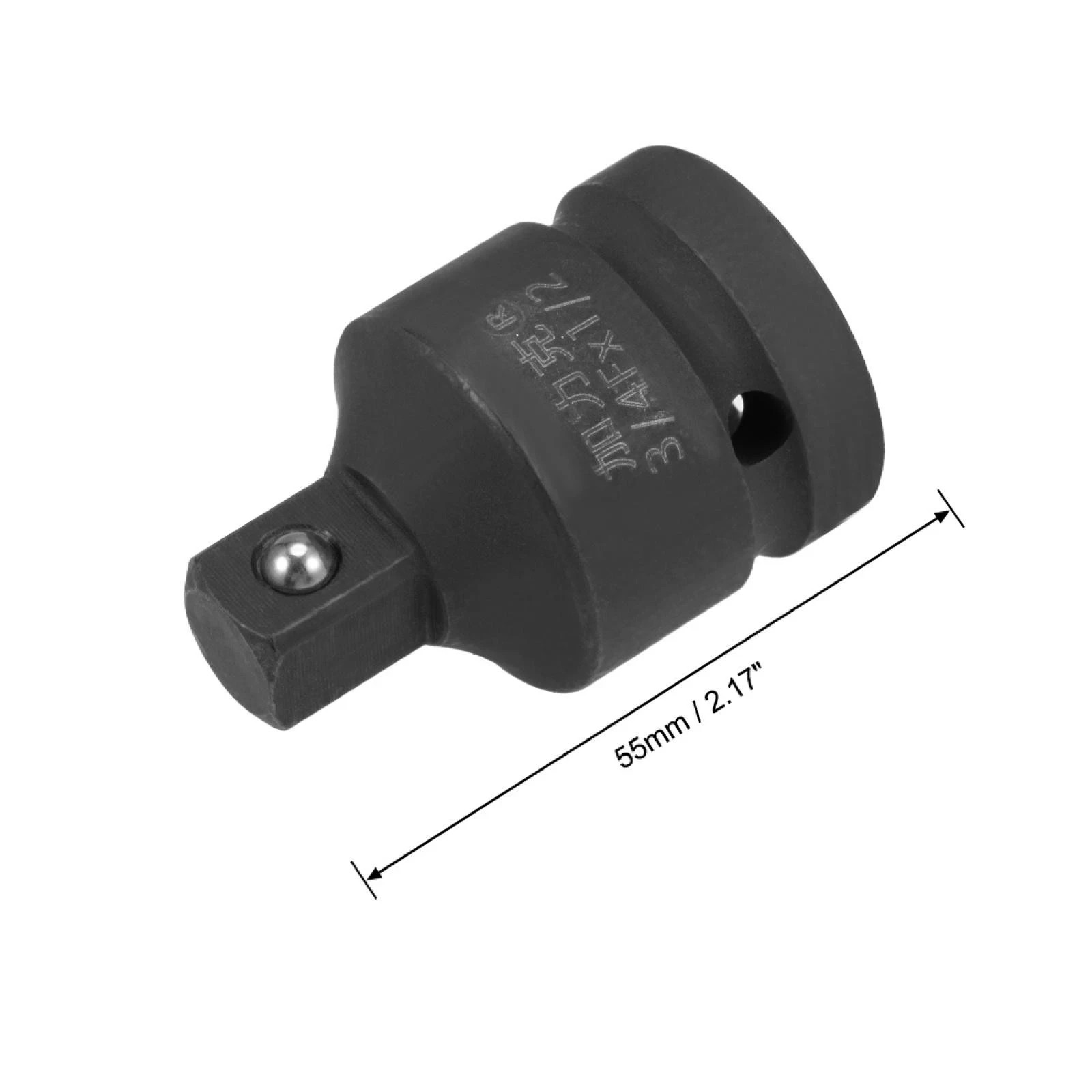 3/4 Inch Drive (F) x 1/2 Inch (M) Impact Socket Reducer Female to Male Cr-Mo