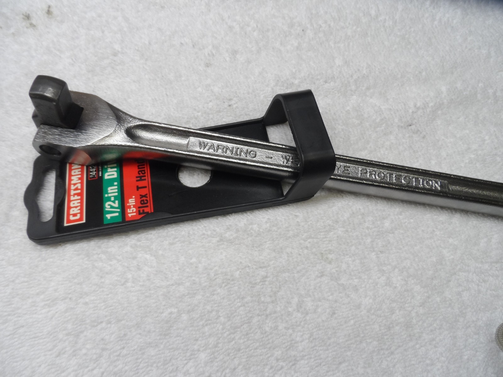 Craftsman 1/2″ Drive 15″ Flex Head Breaker Bar, USA, VVV – Part # 44201 (tag)