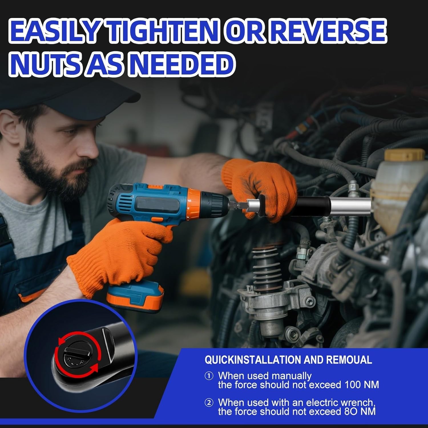 Pro-Grade 1/2″ Offset Wrench – Electric & Pneumatic Ready for Confined Areas