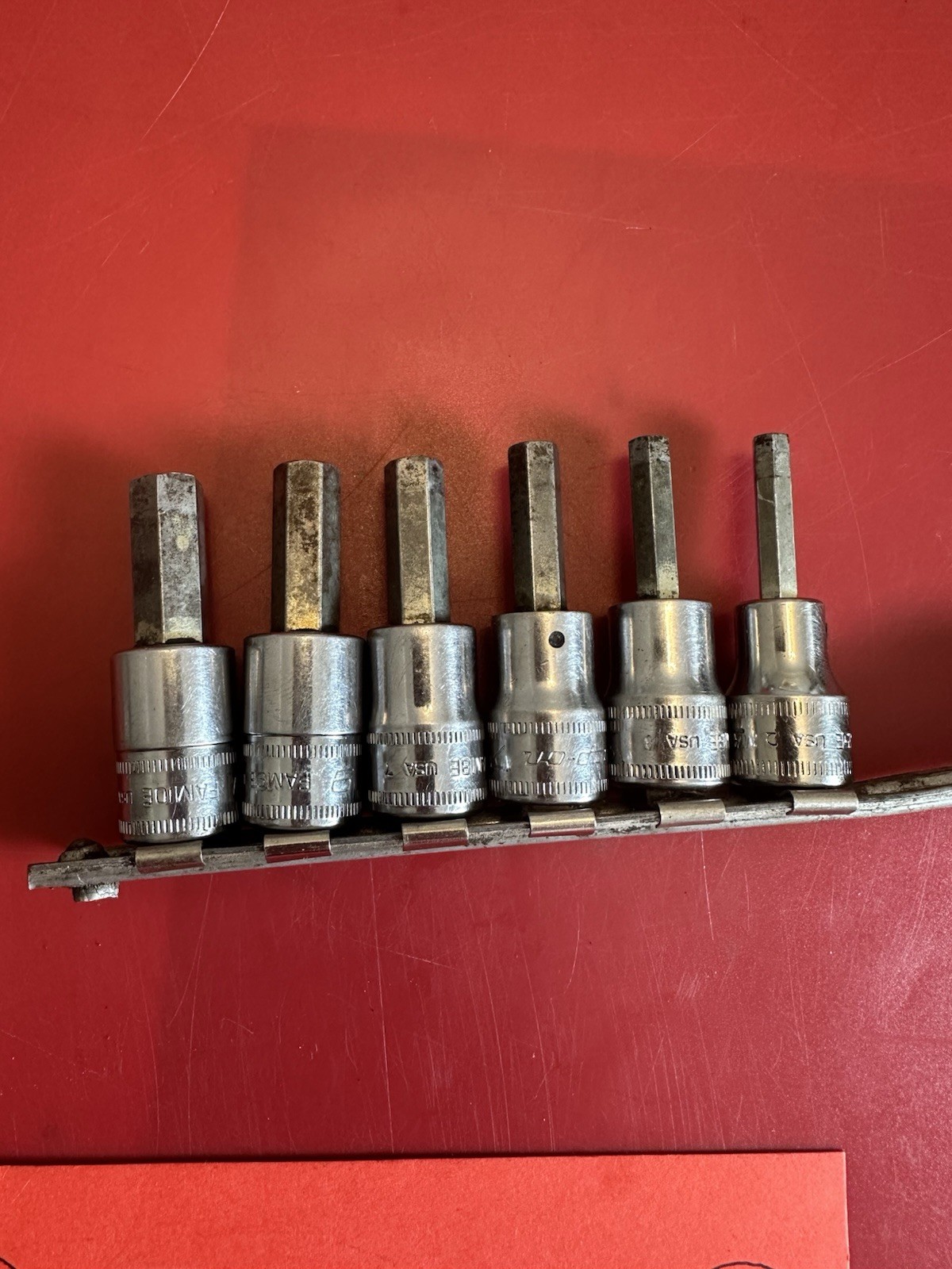 Snap On 3/8 6pc Allen Hex Bit Set