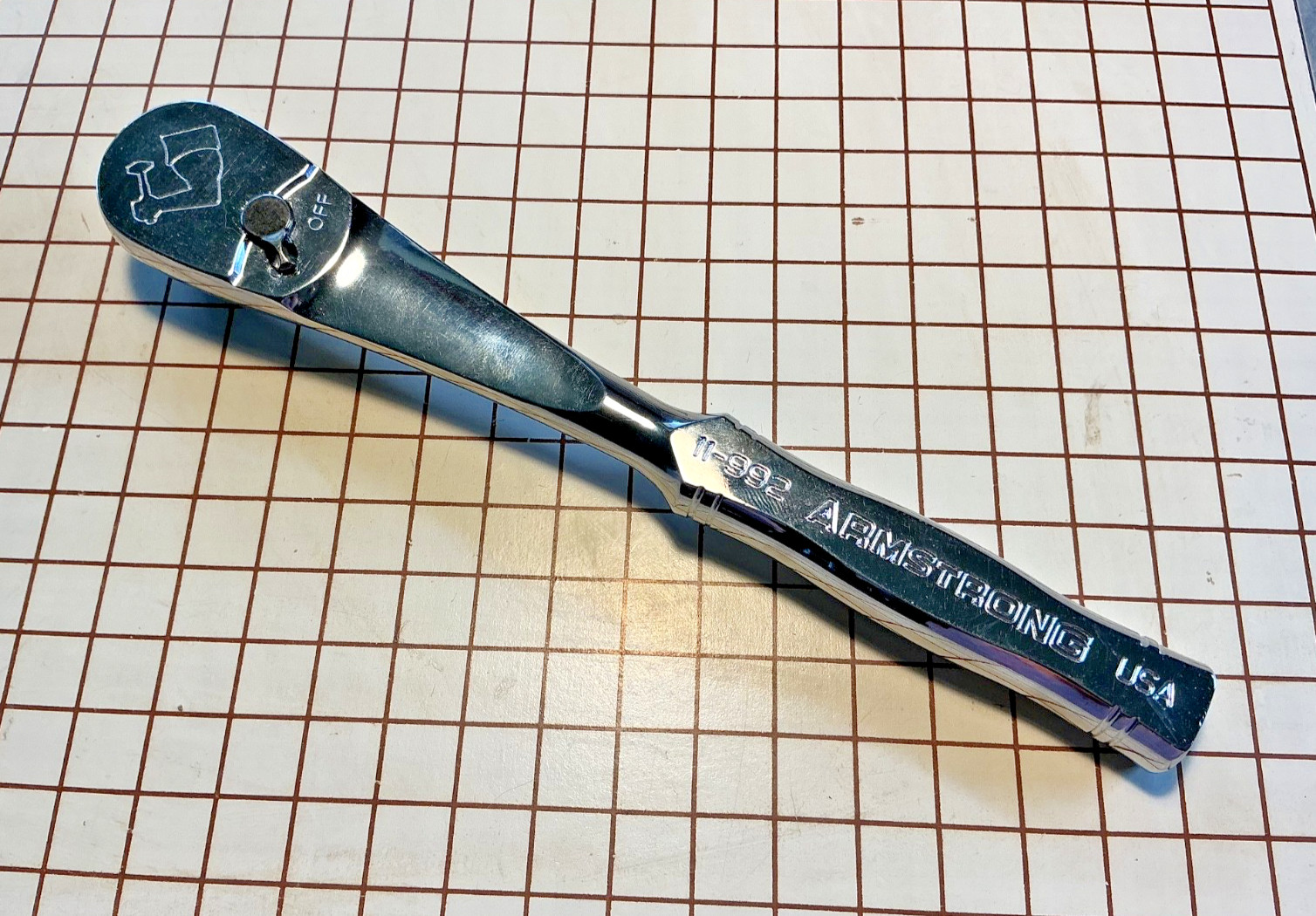 Armstrong USA 11-992 MAXX Ratchet, 3/8″ Drive, ARM Logo 88 tooth USA