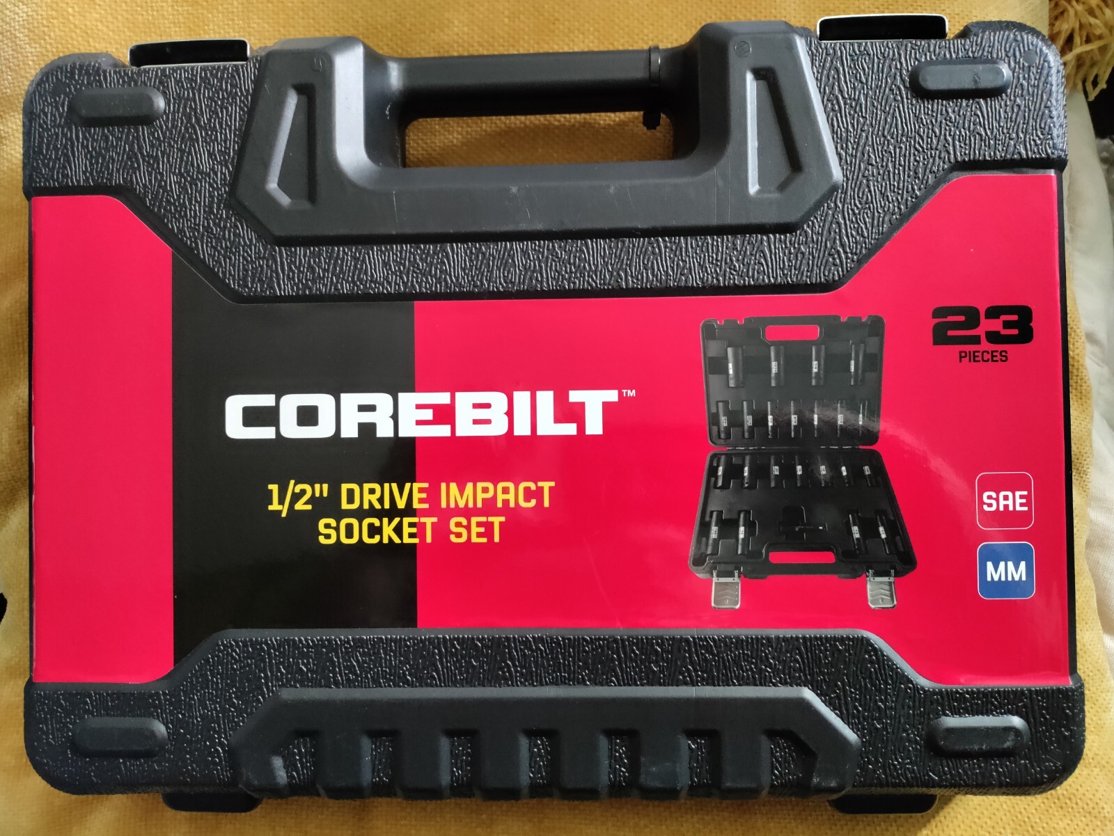 Corebuilt 1/2 Drive Impact Socket Set 23 Pieces