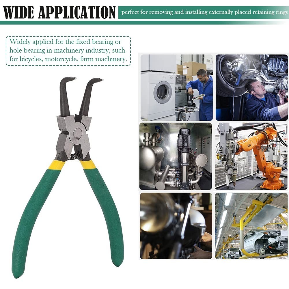 4pcs 7-Inch Heavy Duty Snap Ring Pliers Set – Internal/External Circlip Tool Kit