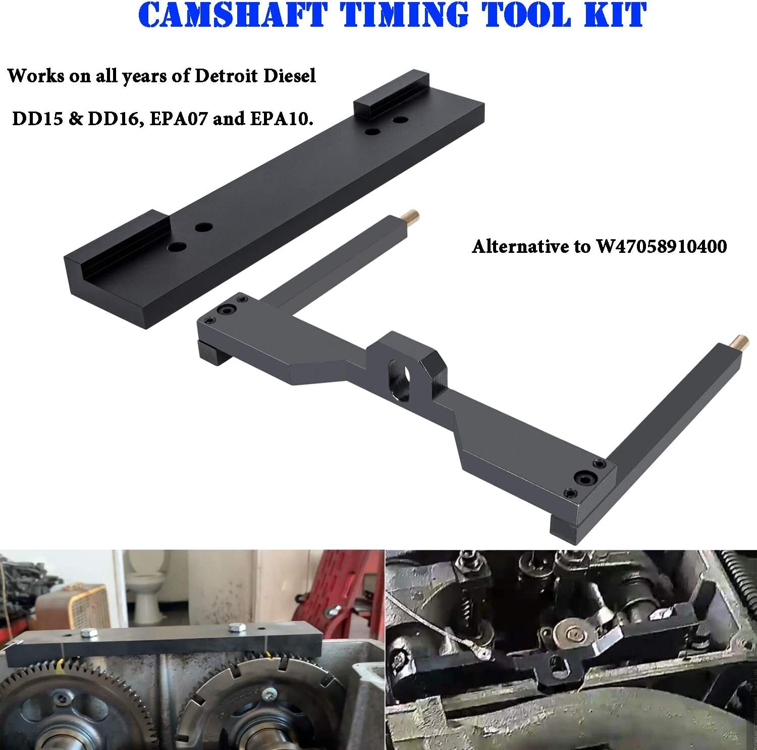 DD13 DD15 DD16 Engine Camshaft Timing Tool TDC Locating Pin Fuel line Socket