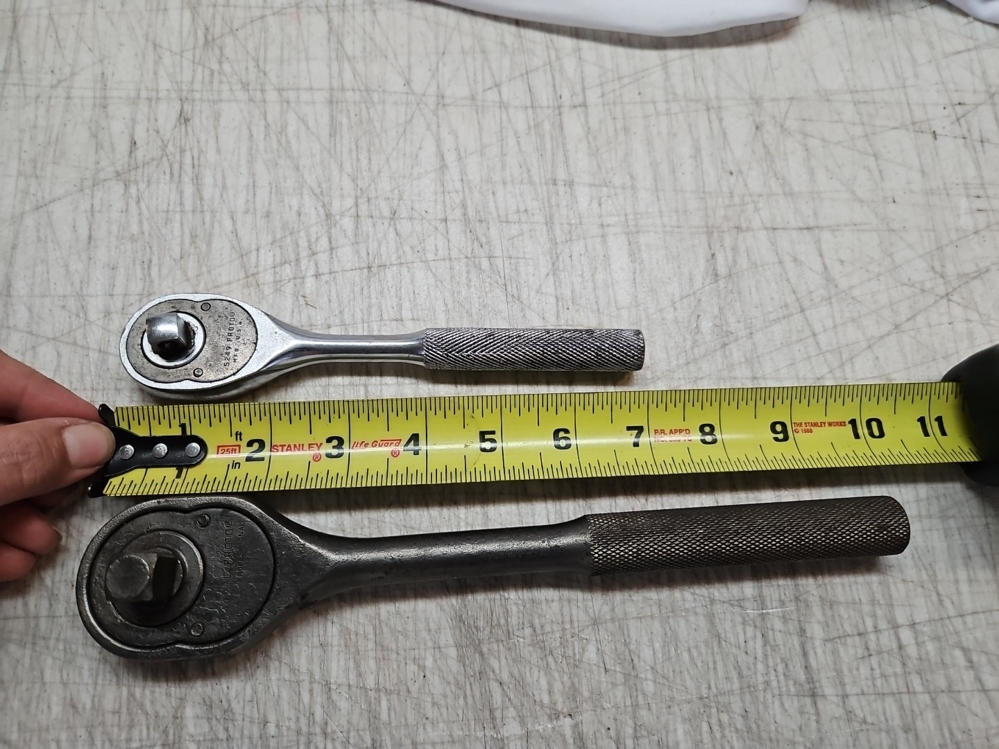 2 Vintage Proto Reversible Ratchet 3/8″ 5249 & 1/2″ 5449BL Wrench Set