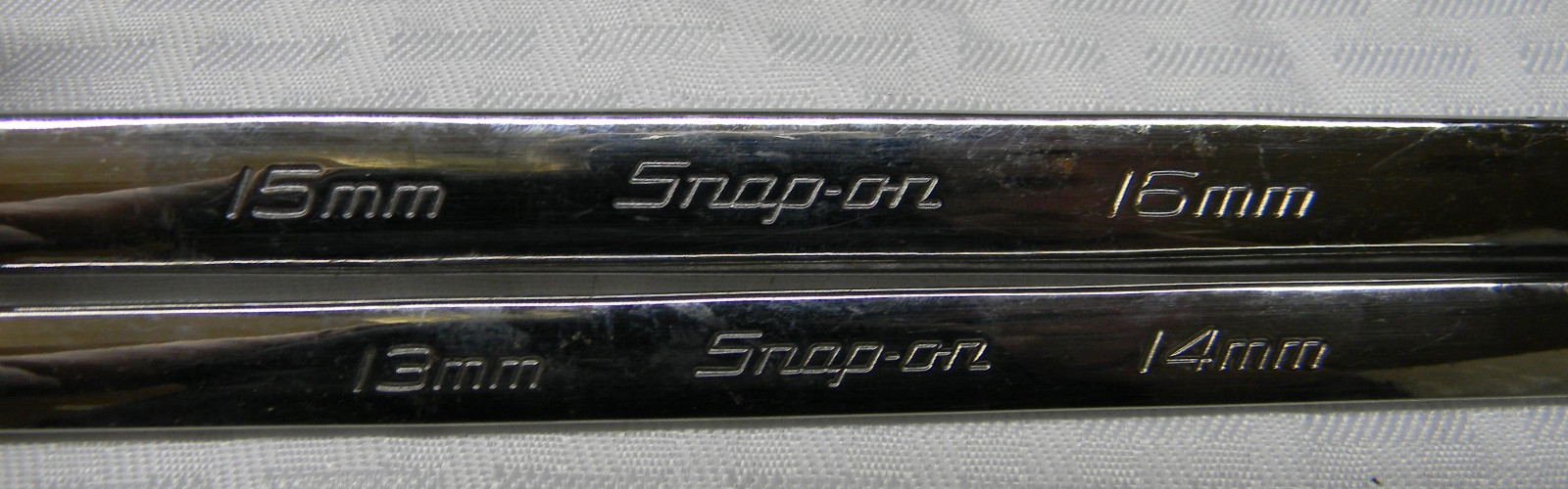 SNAP-ON 2PC METRIC 12PT 13-16MM HIGH PERFORMANCE 0° OFFSET BOX WRENCHES #XDHFM