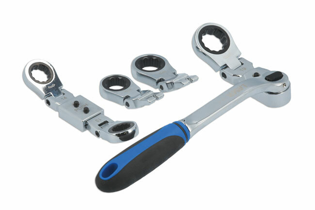 Laser 7863 Multi Head Ratchet Ring Spanner Set TS3