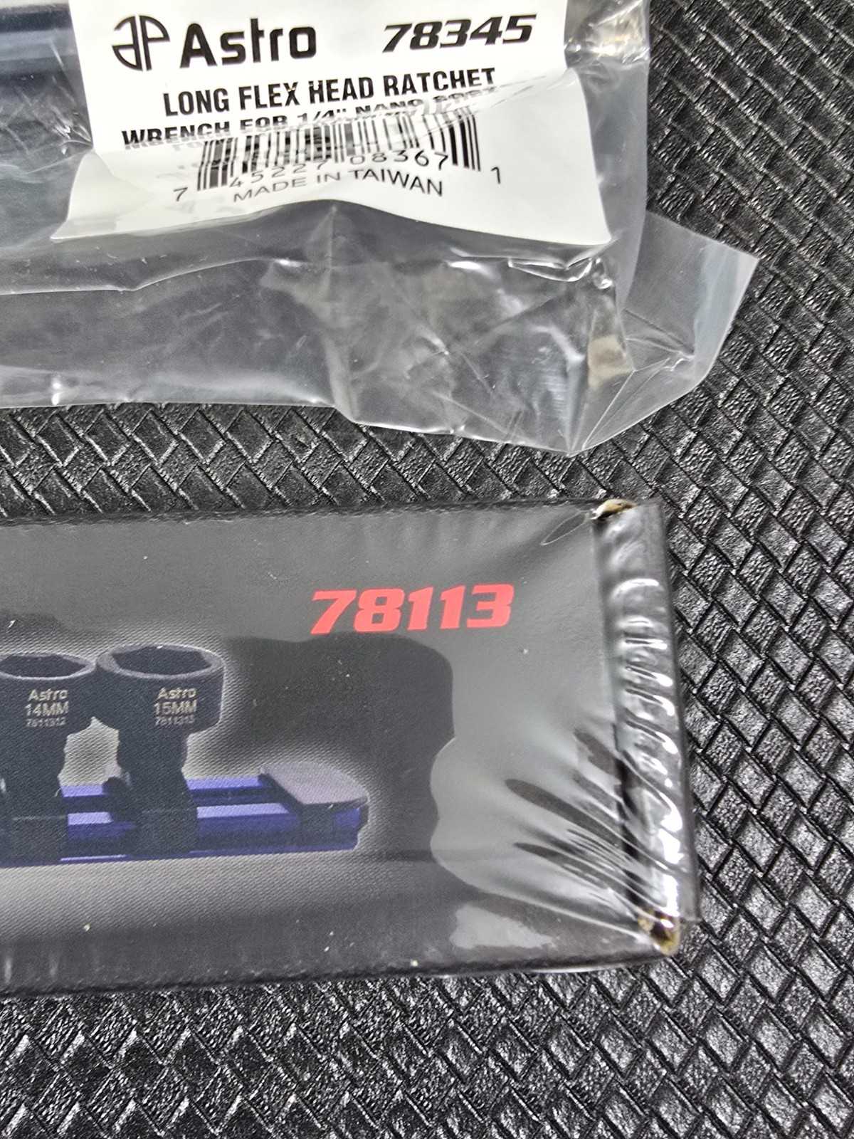 Astro Tools 78113 13 piece 1/4 drive nano impact socket set and ratchet 78345