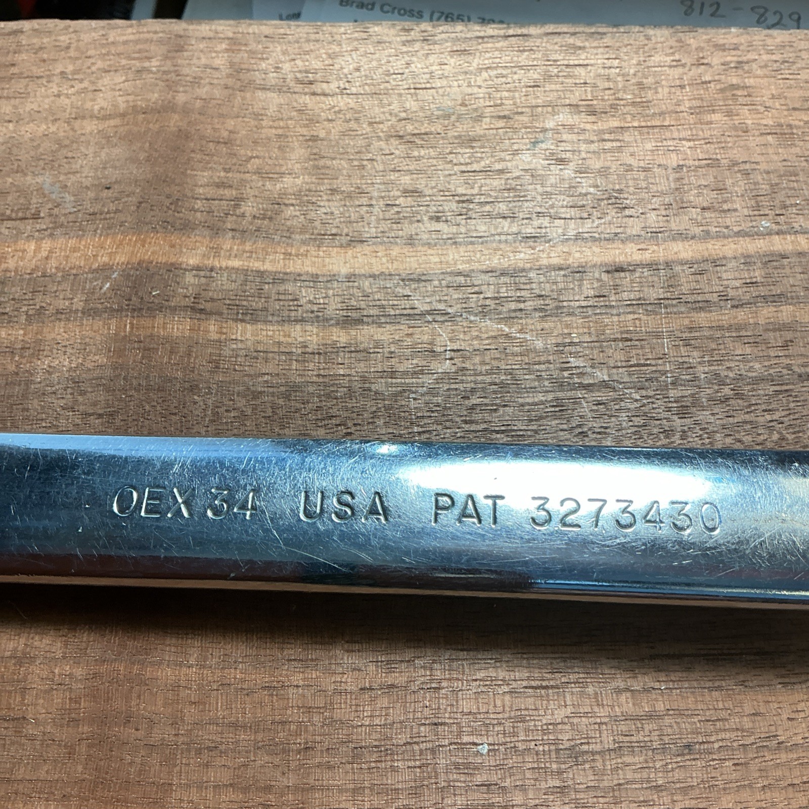 Snap On 1 1/16” Standard Combination Wrench OEX34 15” Long “ FREE SHIPPING”