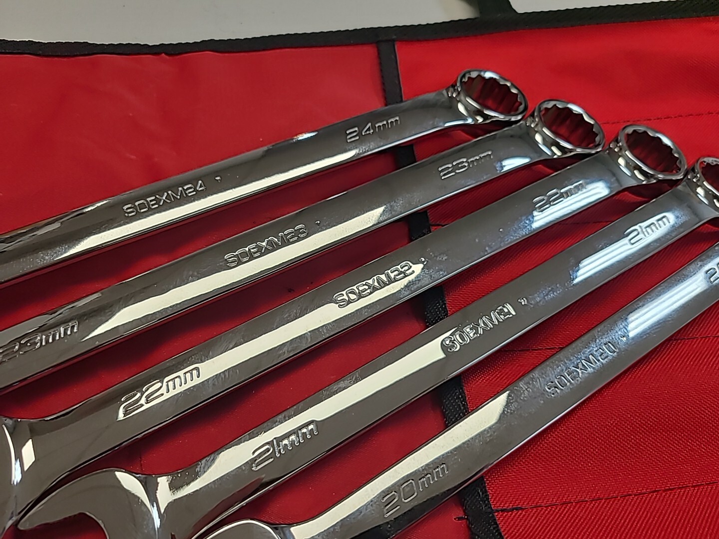 New Snap-on™ Tools SOEXM705 pc 20–24mm 12 Pt Flank Drive® Plus Metric Wrench Set