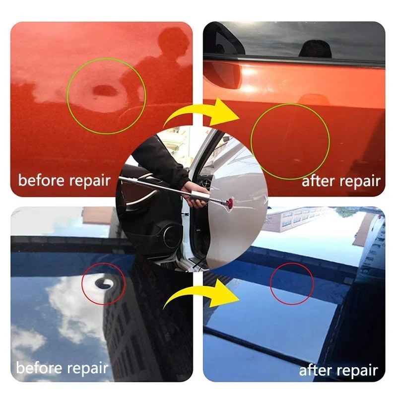 Car Dent Puller Kit Paintless Dent Repair Slide Hammer Glue Tabs PDR Tool Set