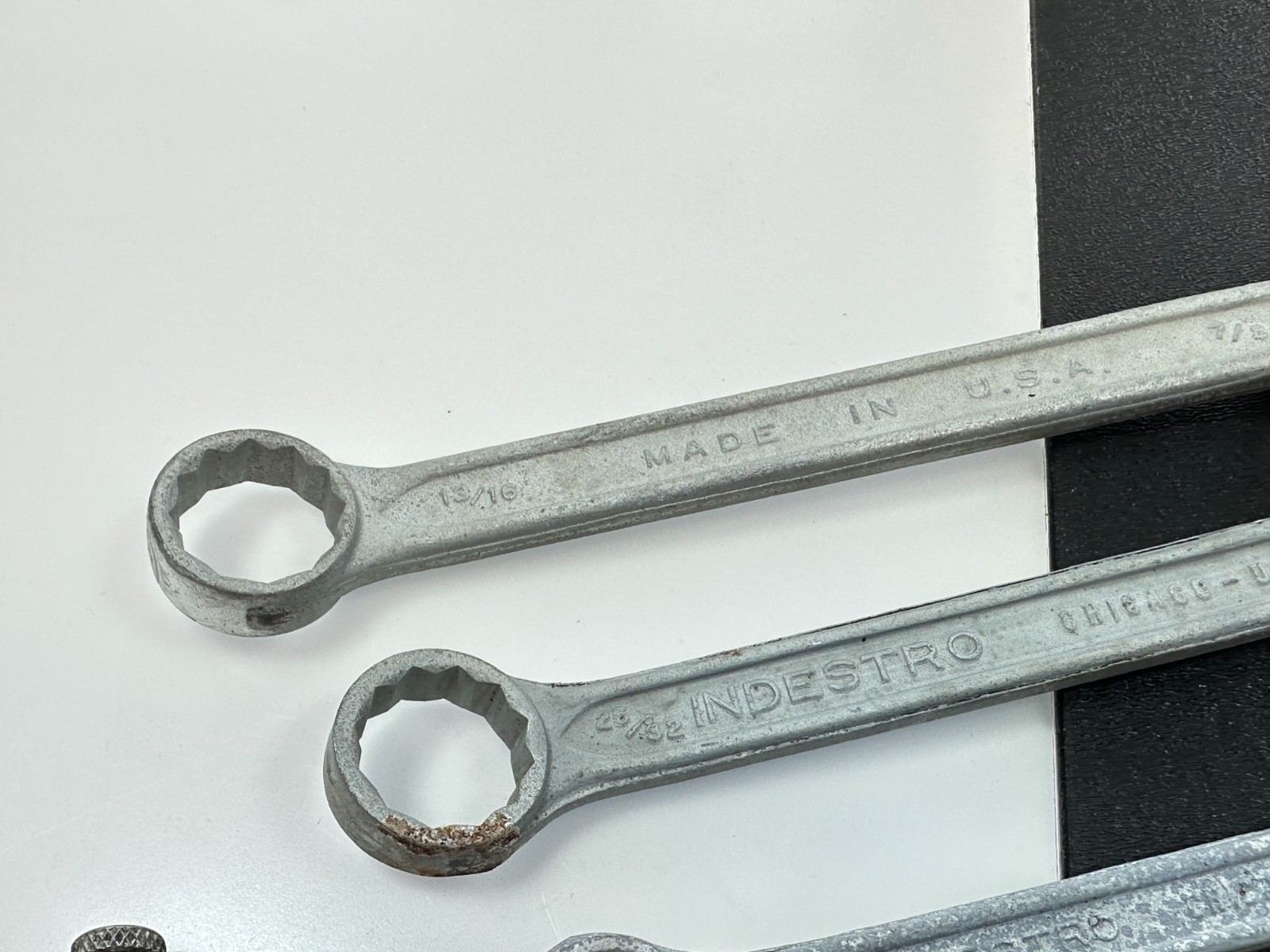 🇺🇸 Indestro Tools USA Select Steel 5pc Double Box End SAE 3/8-7/8” Wrench Set