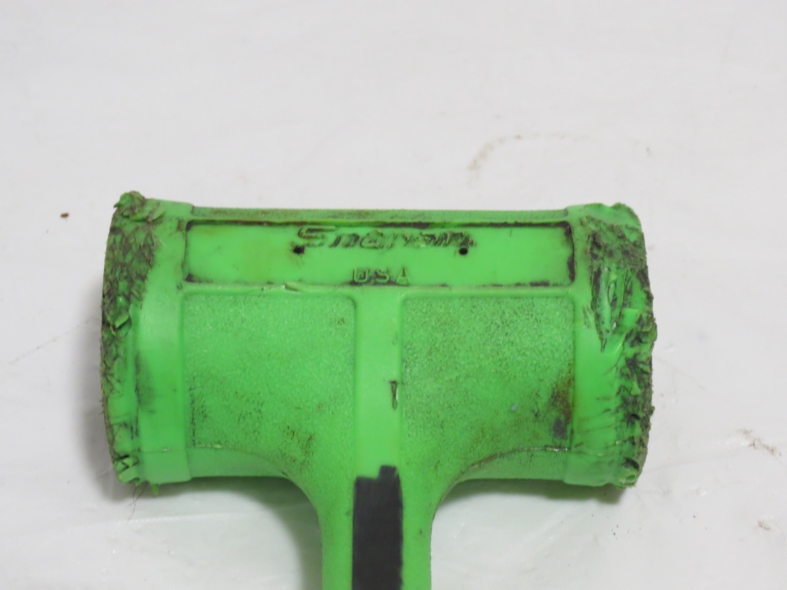 Snap-On HBFE48 Dead Blow Hammer 48 oz. USA Green 15″ Long Soft Grip Used
