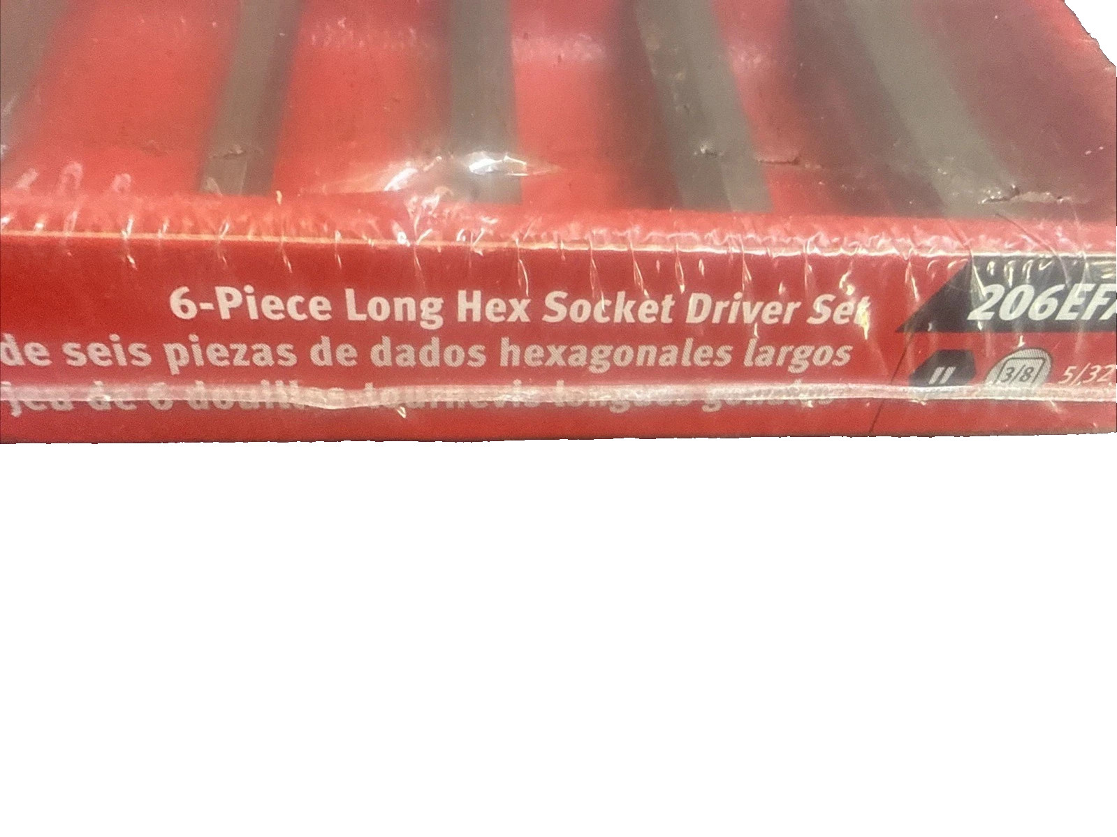 Snap-on 3/8″ drive 206EFAL 5/32″ – 3/8″ Hex Socket Driver LONG Shank New Sealed