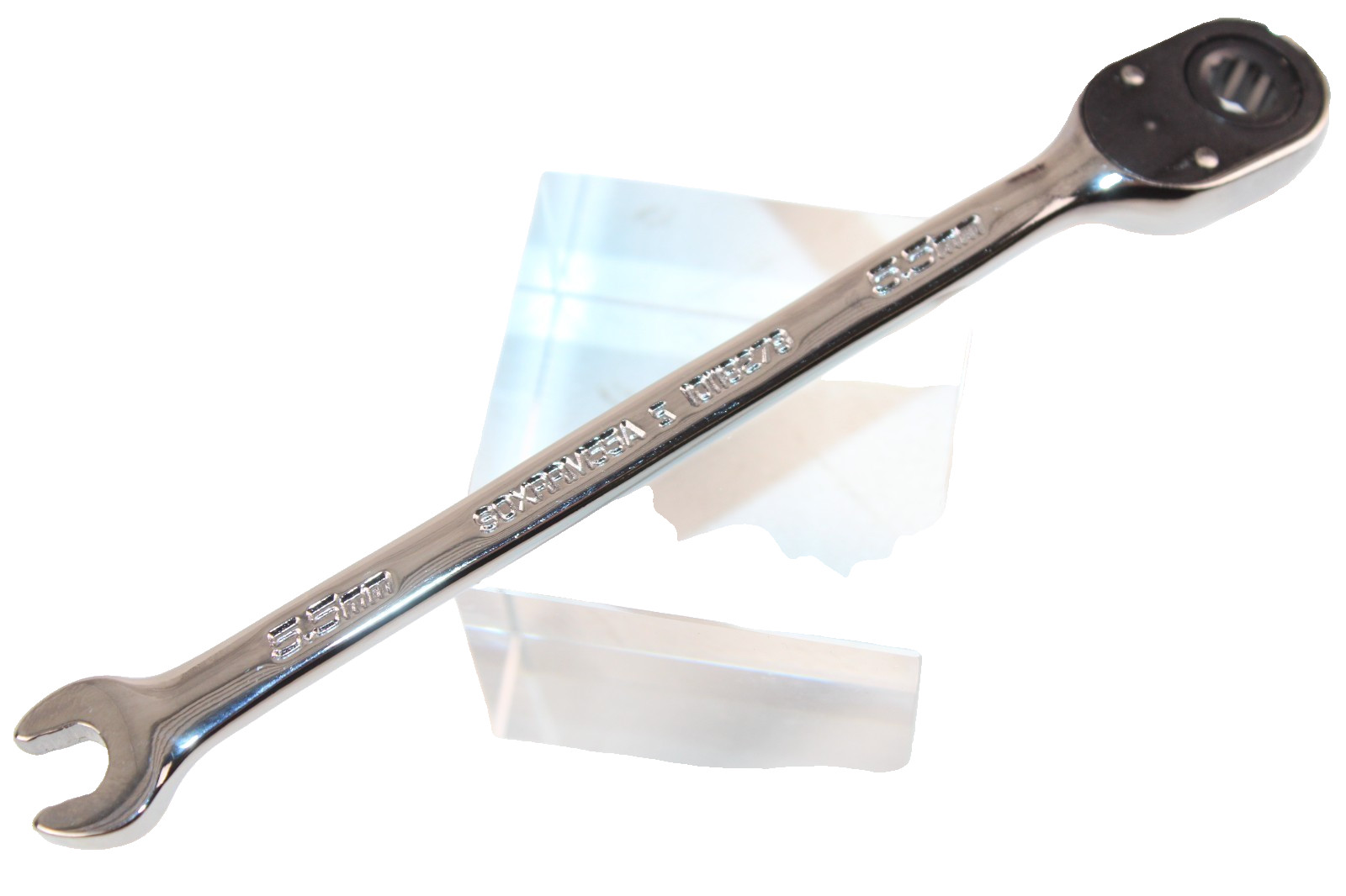 Snap-on 5.5MM metric flank drive plus ratcheting reversible combo wrench Dual 80