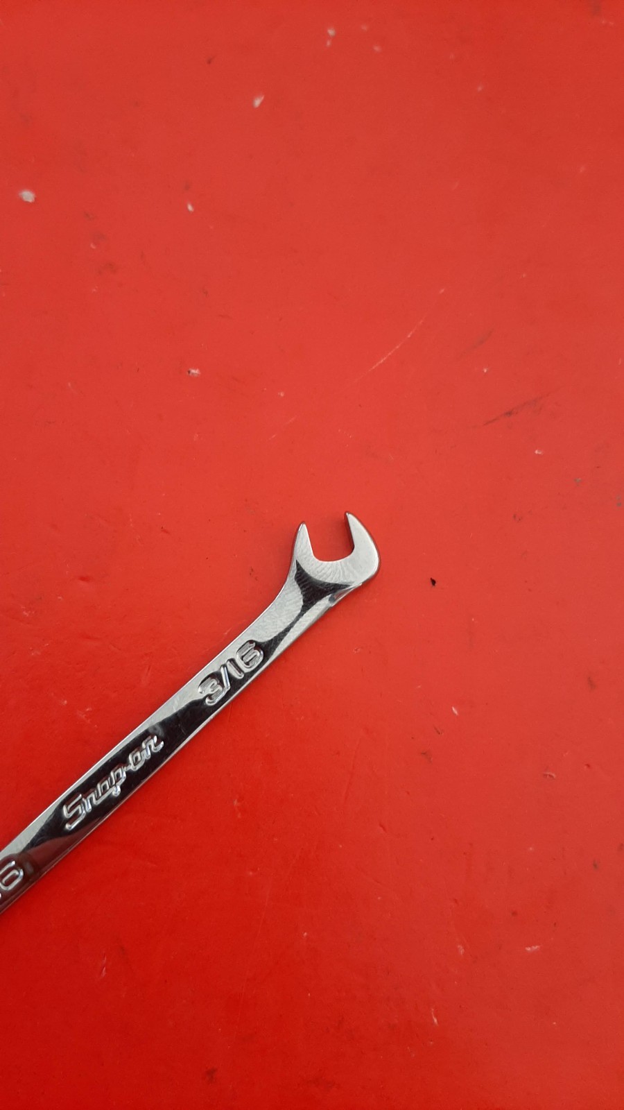 Snap-on Tools 3/16″ 15°/60° Offset Open-End Ignition Wrench DS1212A ENGRAVED 225