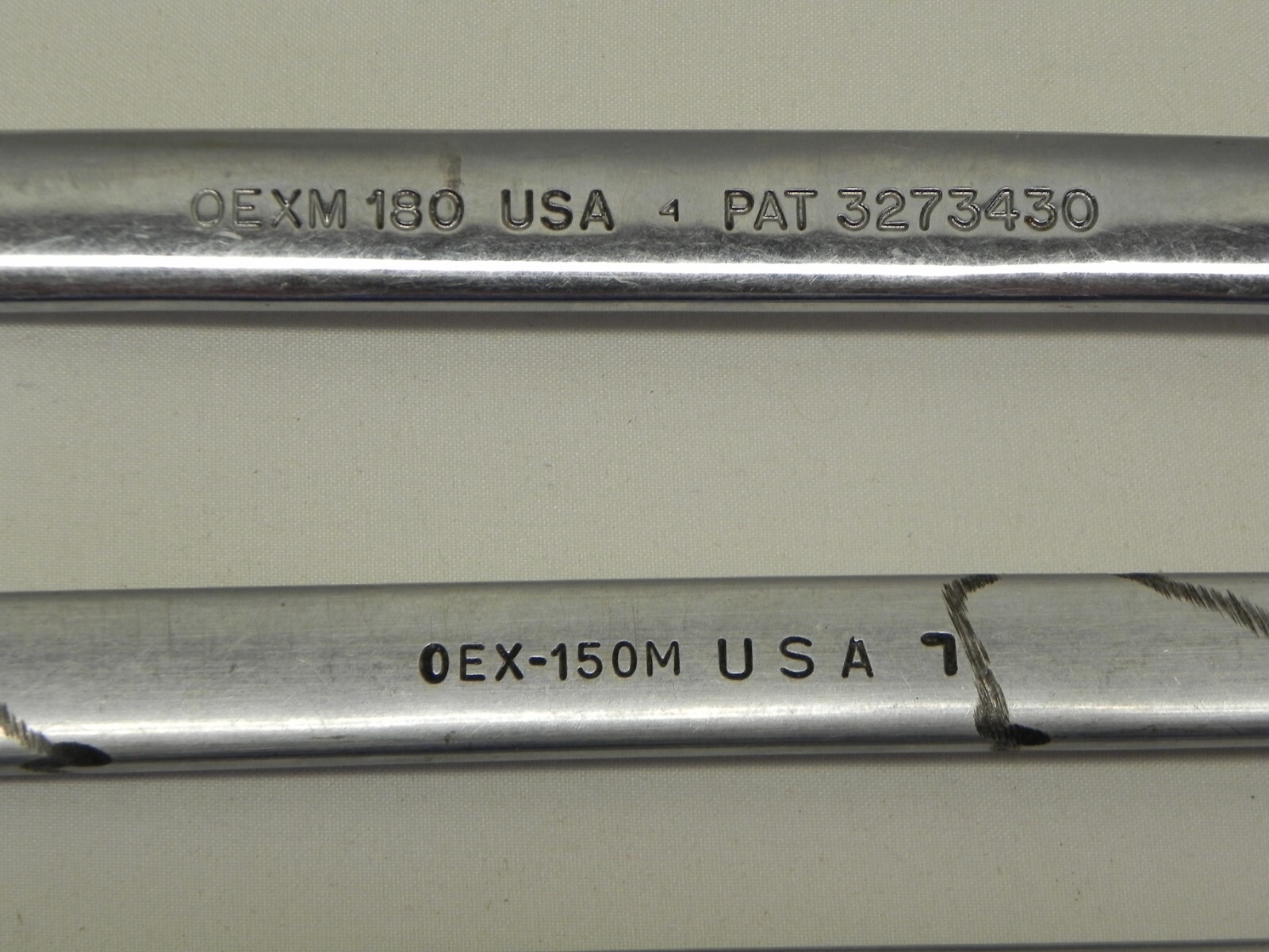 Snap-On 4 Piece 12 Pt Metric Flank Drive Combination Wrenches OEXM Series