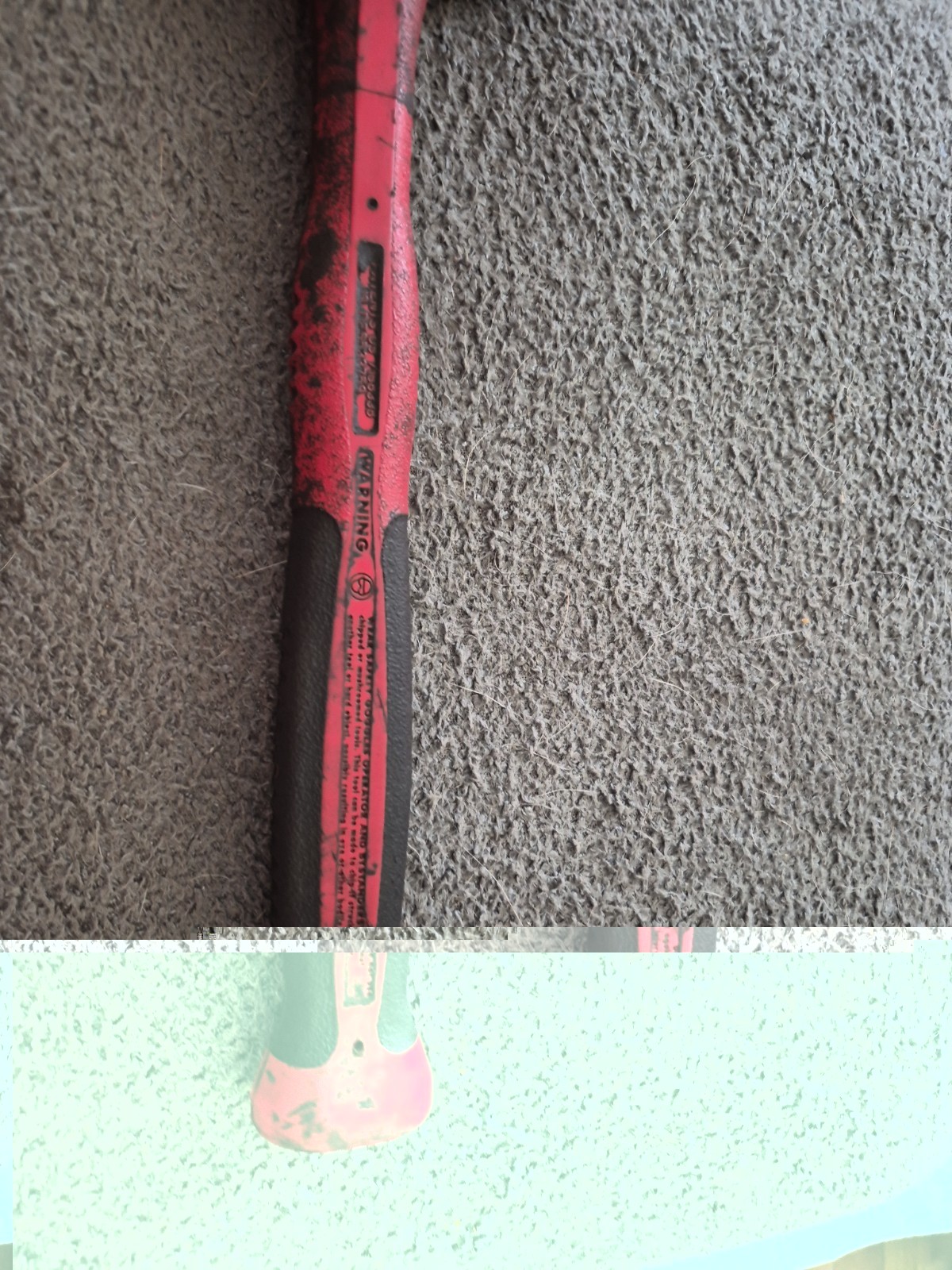 HBBD16 16oz Snap-On Dead Blow Ball Peen Hammer Red