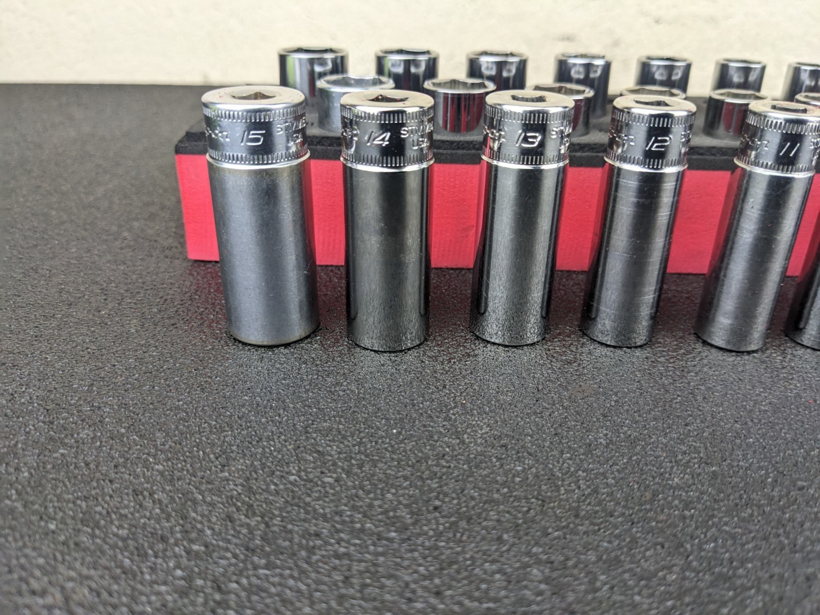 #bo705 Snap-On Tools 142STMMSYFR1 42pc 1/4″ Drive 6-Point Metric Foam Socket Set