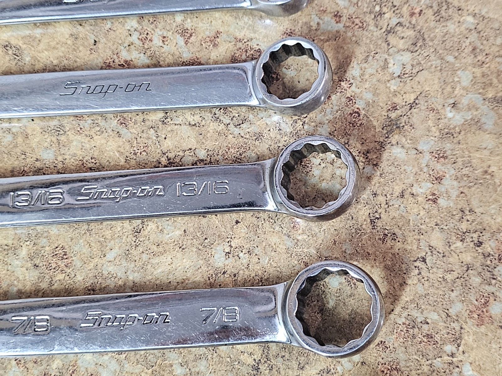 Snap-on 14pc 12-Point SAE Short Combination Wrench Set 5/16 – 1-1/8″