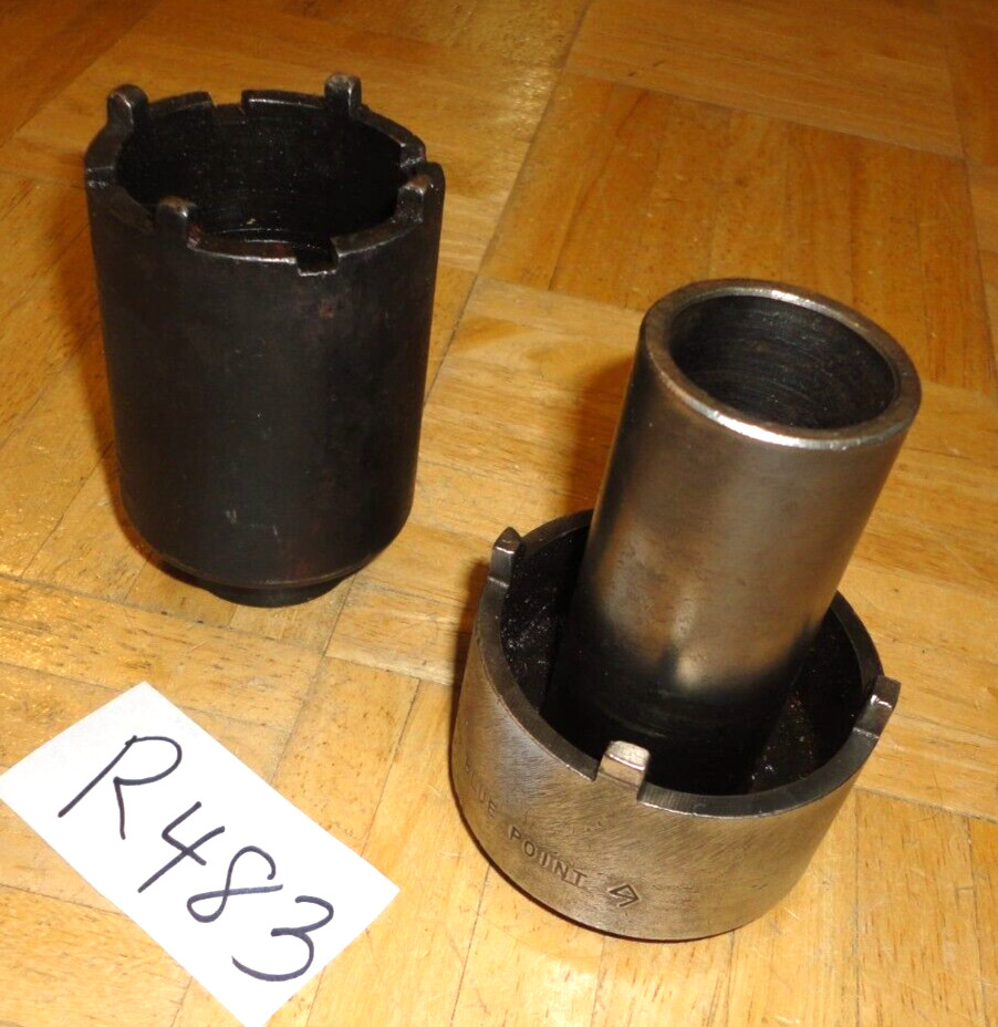 SNAP-ON TOOLS 2 PIECE 1/2 DRIVE AXLE NUT 4 LUG & 4 LUG SAE. SPANNER SOCKETS