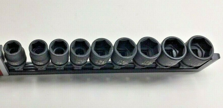 TEQ Correct 102 Impact Socket Set 1/2″ Drive CR-MO 9-Pieces From 1/2″ to 1″