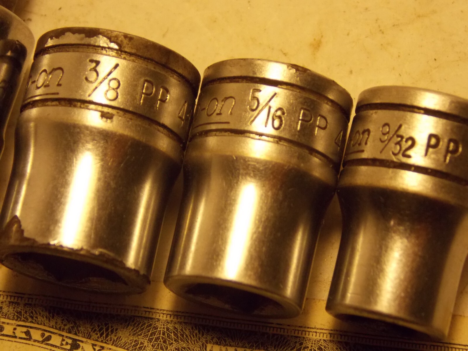 Snap on 3/8″ Drive Special Chrome Socket Singles 1/2 T50 Pipe Plug 3/8 5/16 9/32