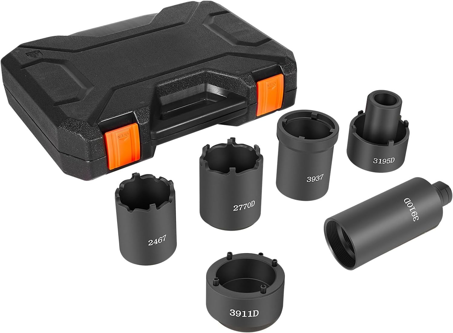 6PCS Spindle Socket Set, 41660D 4WD Axle Hub Lock Nut Socket Remover Puller