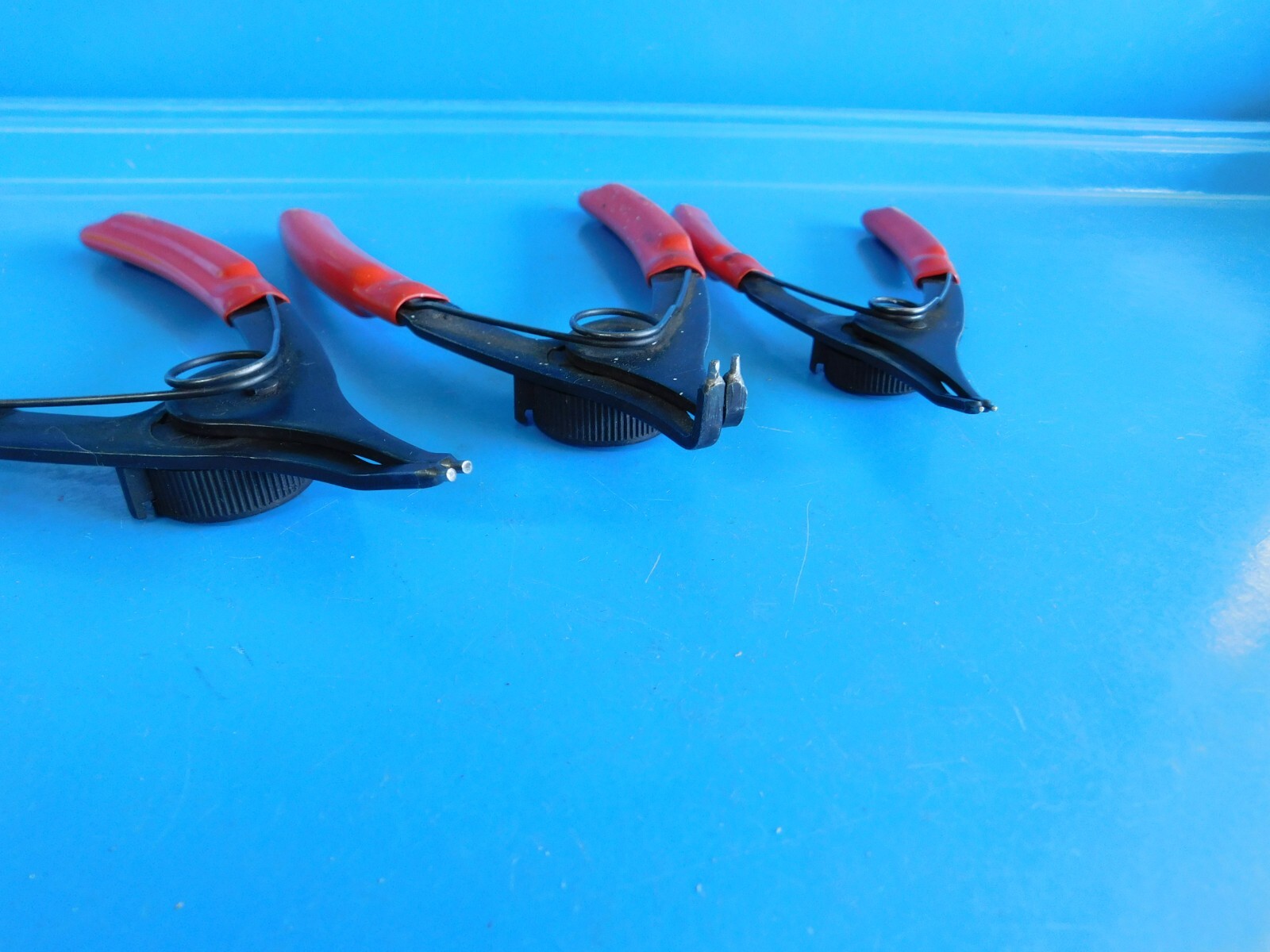USED,SNAP ON SNAP RING PLIERS, LOT OF 3, PART #’S PRH12,PRH349, PRH34