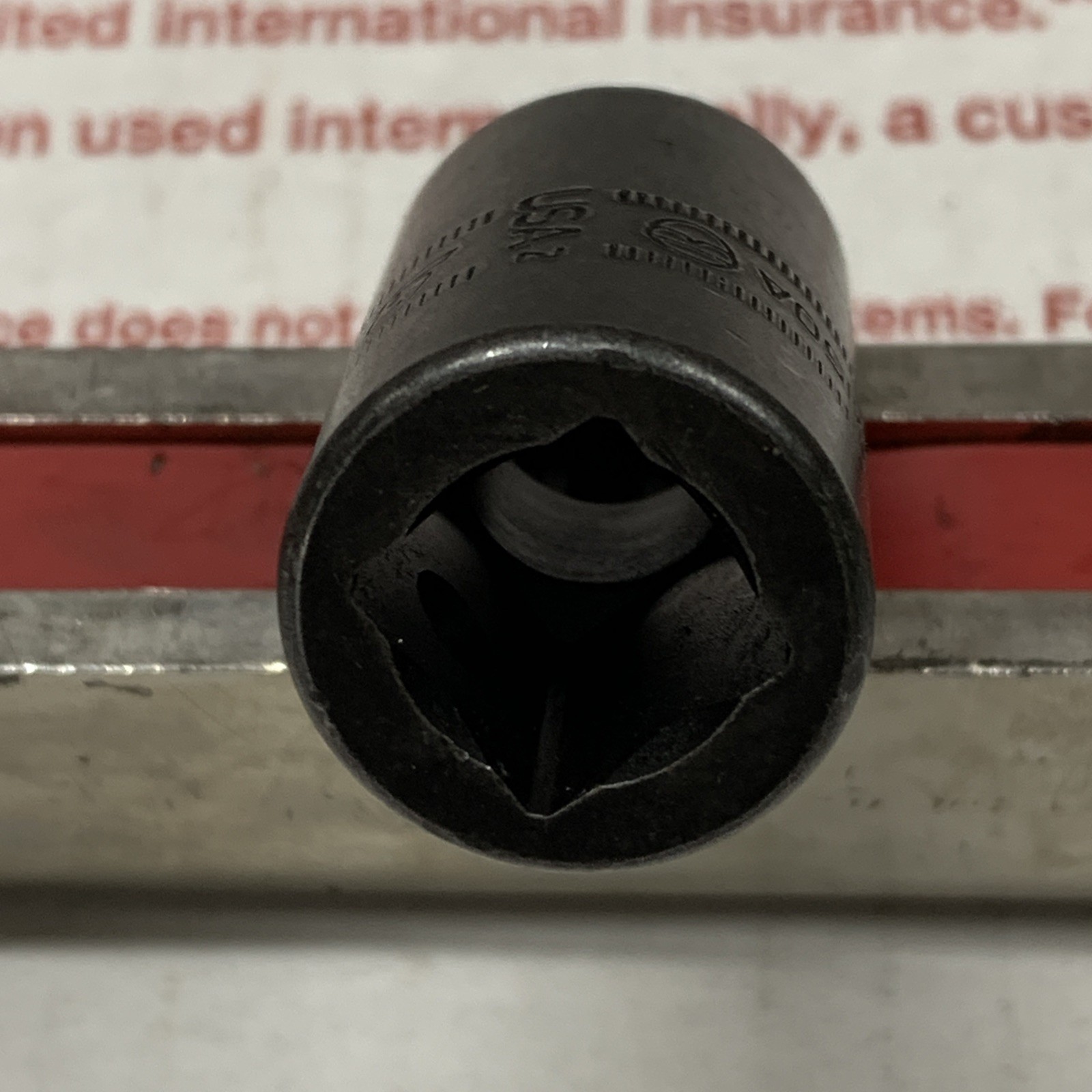 Snap On Tools IMDM150A 1/2″drive 12point 15mm Shallow Impact Socket NEW