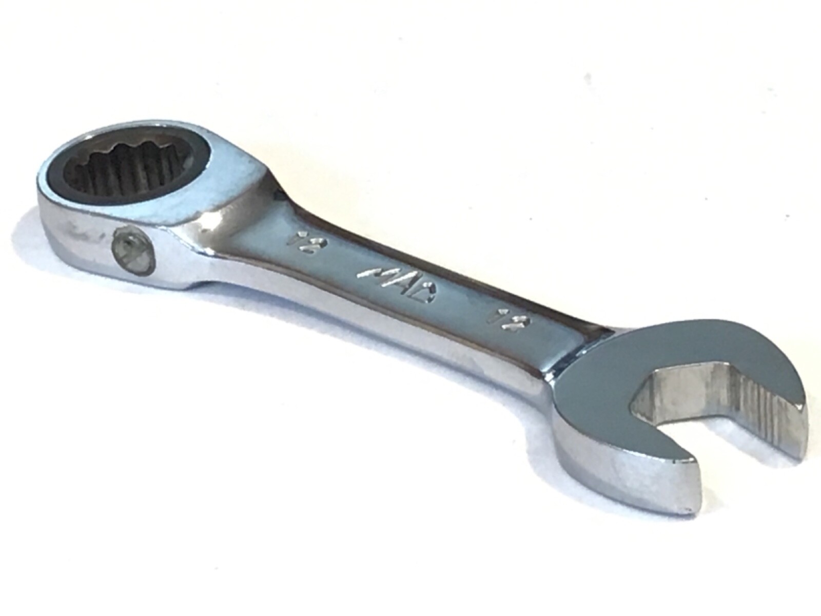 Mac Tools RWS12MM 0° Offset 12MM 12Pt Stubby Ratcheting Combination Wrench NICE