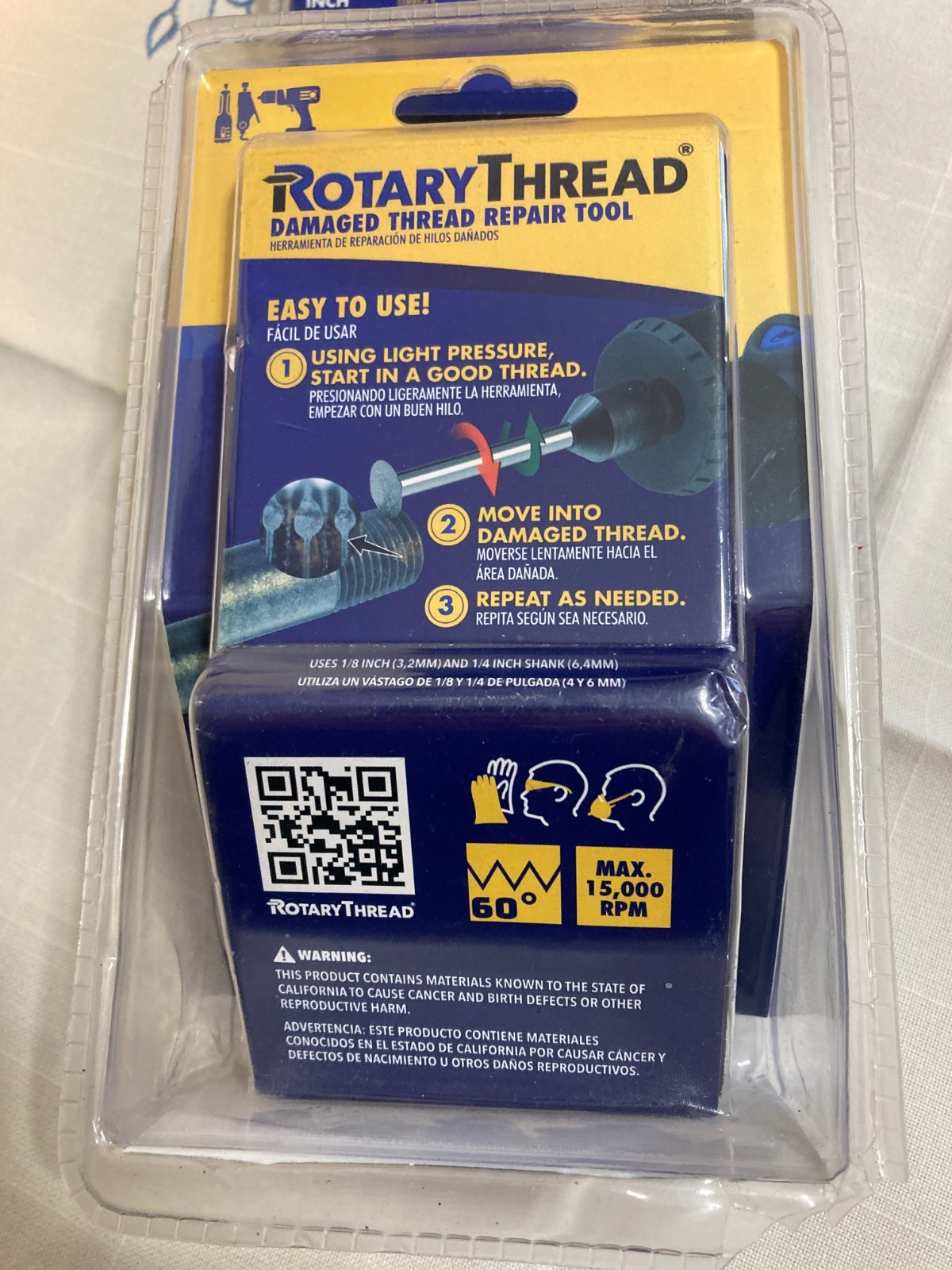 ROTARY THREAD Damaged Thread Repair Tool Restore, Repair, and Clean NEWX