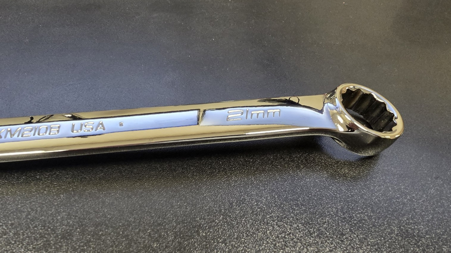 SNAP-ON TOOLS USA NEW 21mm Metric Standard 12 Point Chrome Combo Wrench OEXM210B