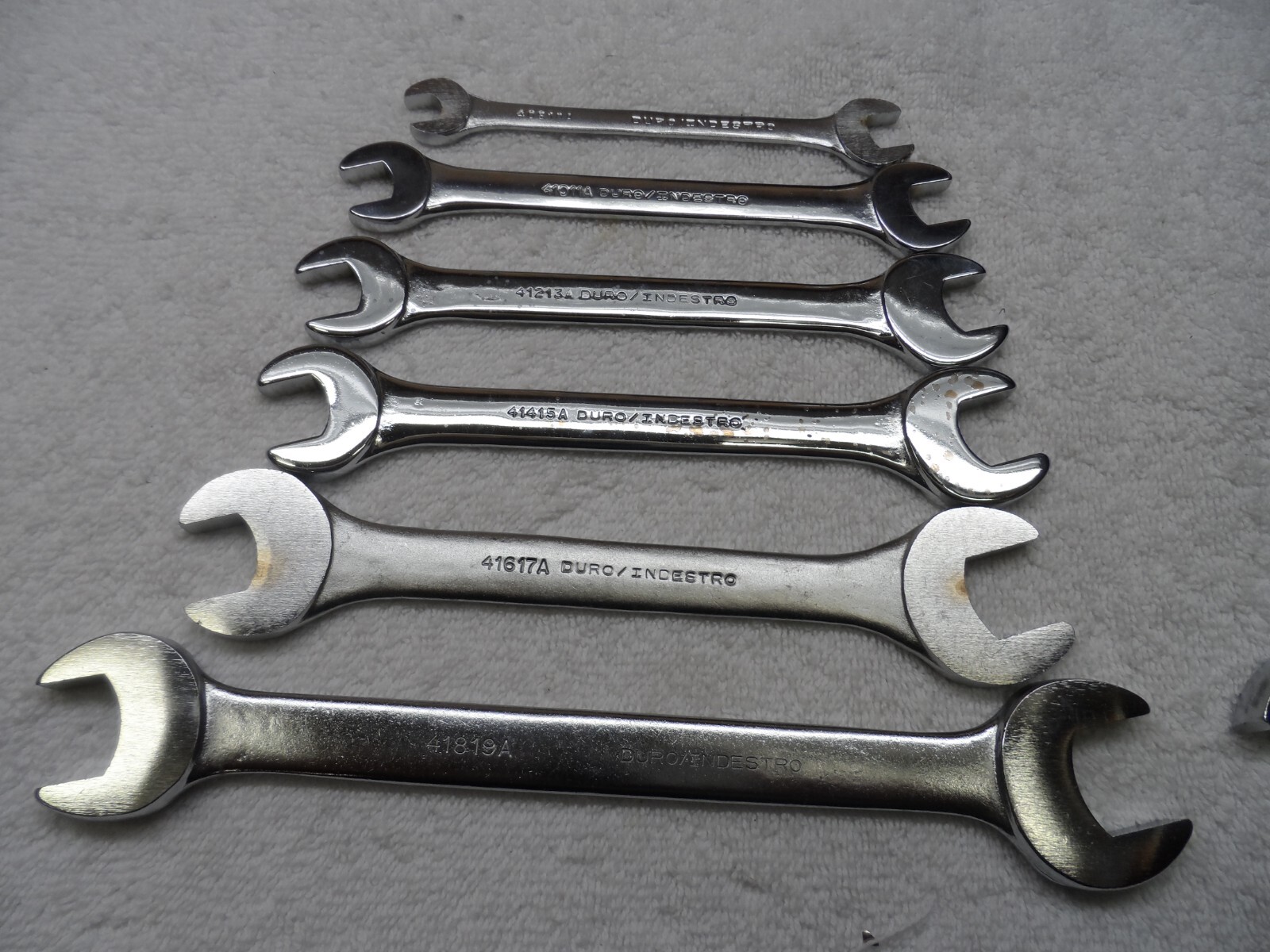 Duro Indestro Metric MM Open End Wrench Set made in USA up to 32mm (10 pcs)