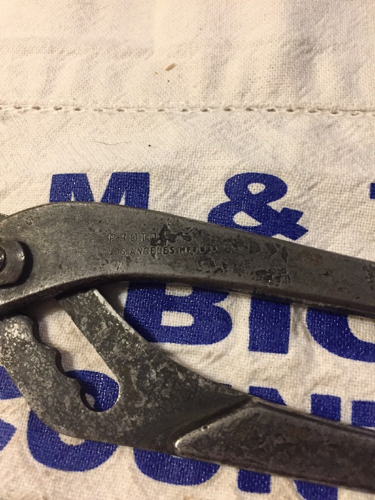 Vintage Proto Tools USA Channel Lock Slip Joint Pliers & Slip Joint Pliers