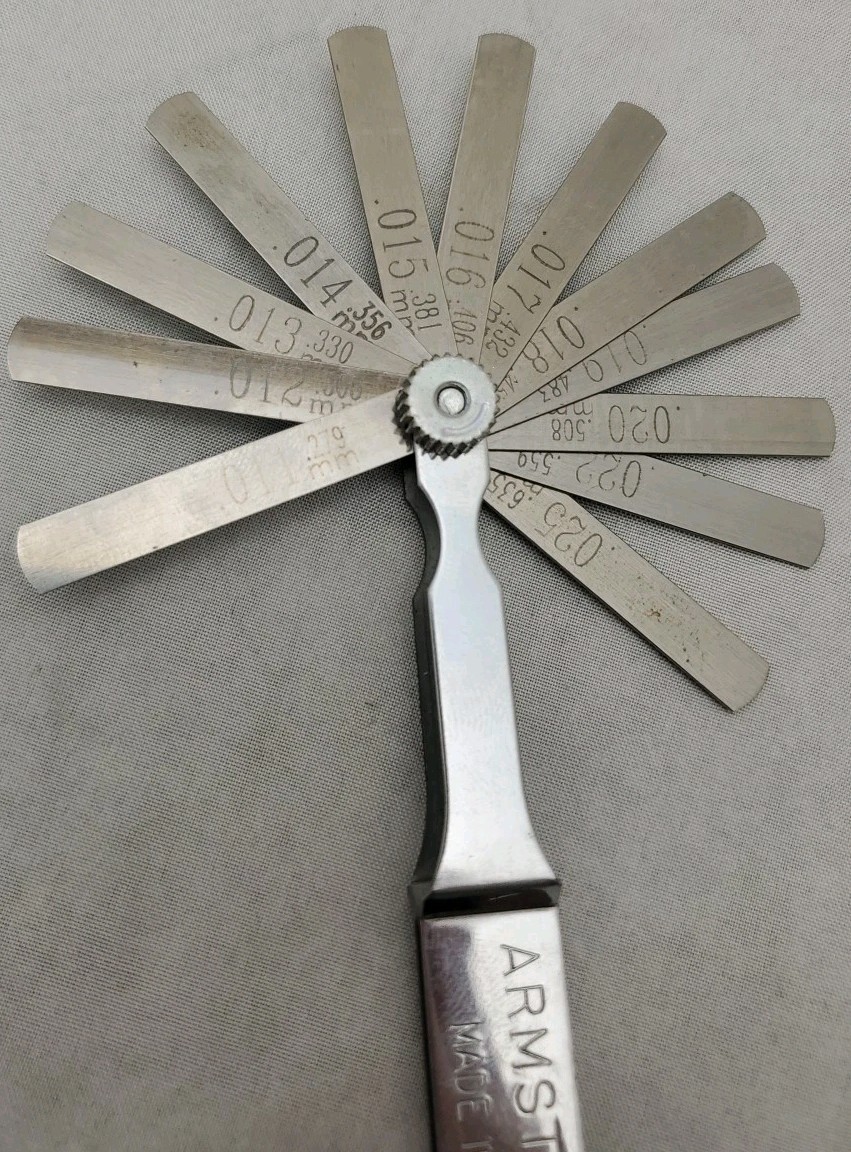 Armstrong 70-801 22 PC. Blade Feeler Gauge Set USA Government Surplus ~New