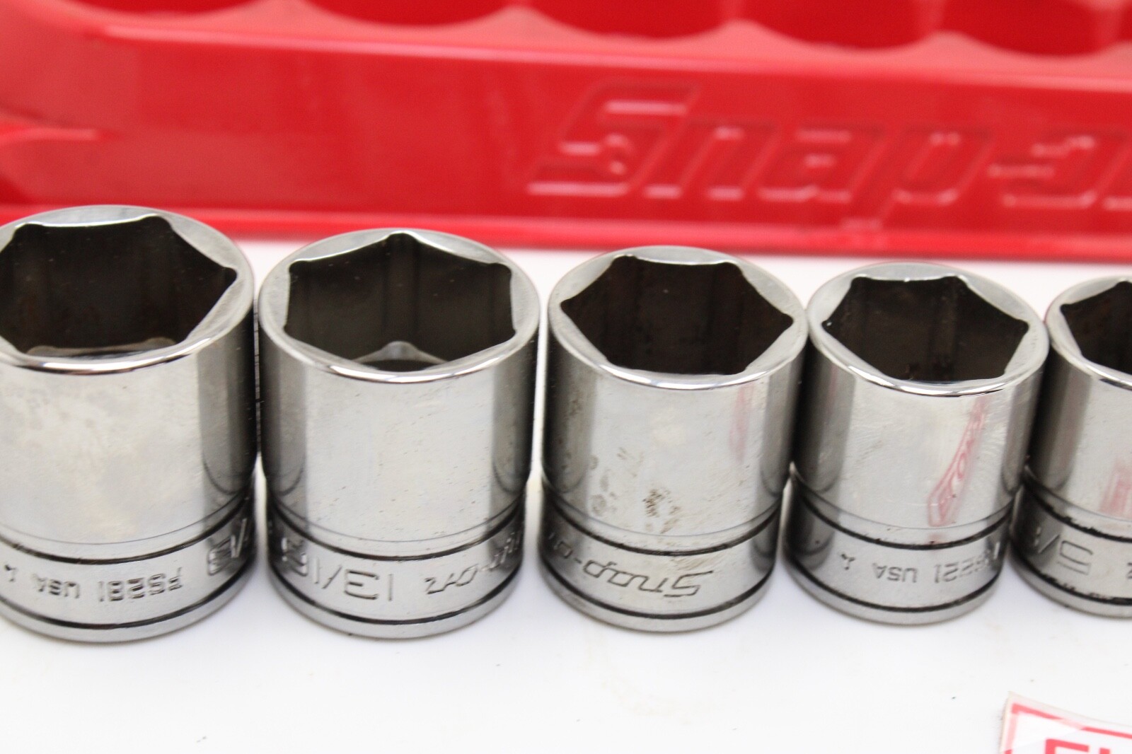 Snap On FS081-FS281 1/4″-78″ 3/8″ Drive 6 Point 11 Piece Shallow Sockets Set USA