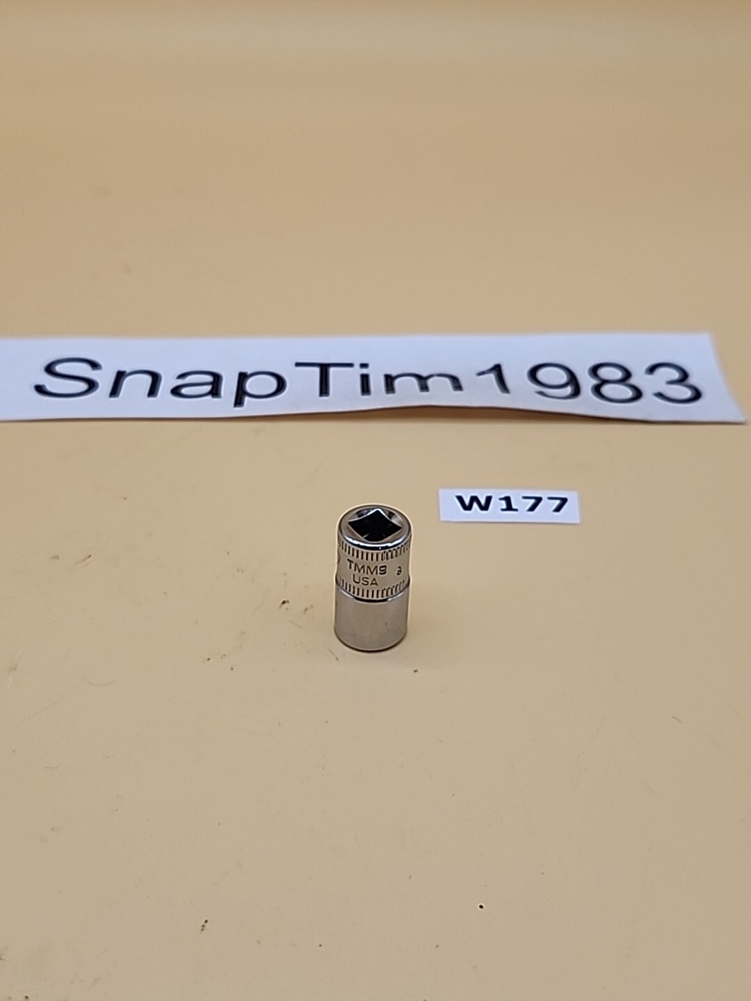 Snap On Tools 9mm 6 Point 1/4″ Drive Shallow Socket TMM9 USA