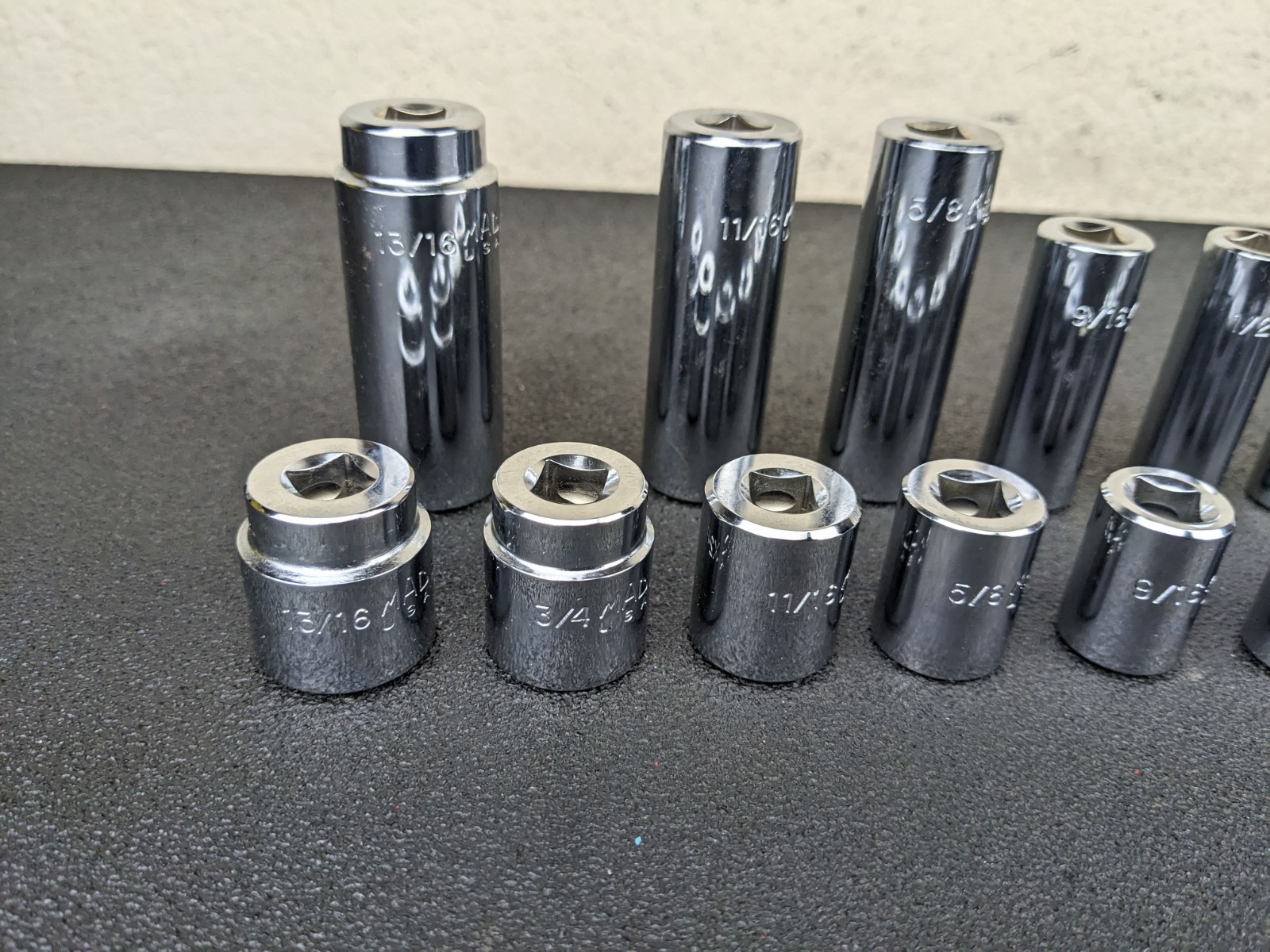 #bn926 Mac Tools SAE Metric Deluxe 3/8″ Drive General Service Set Socket Case