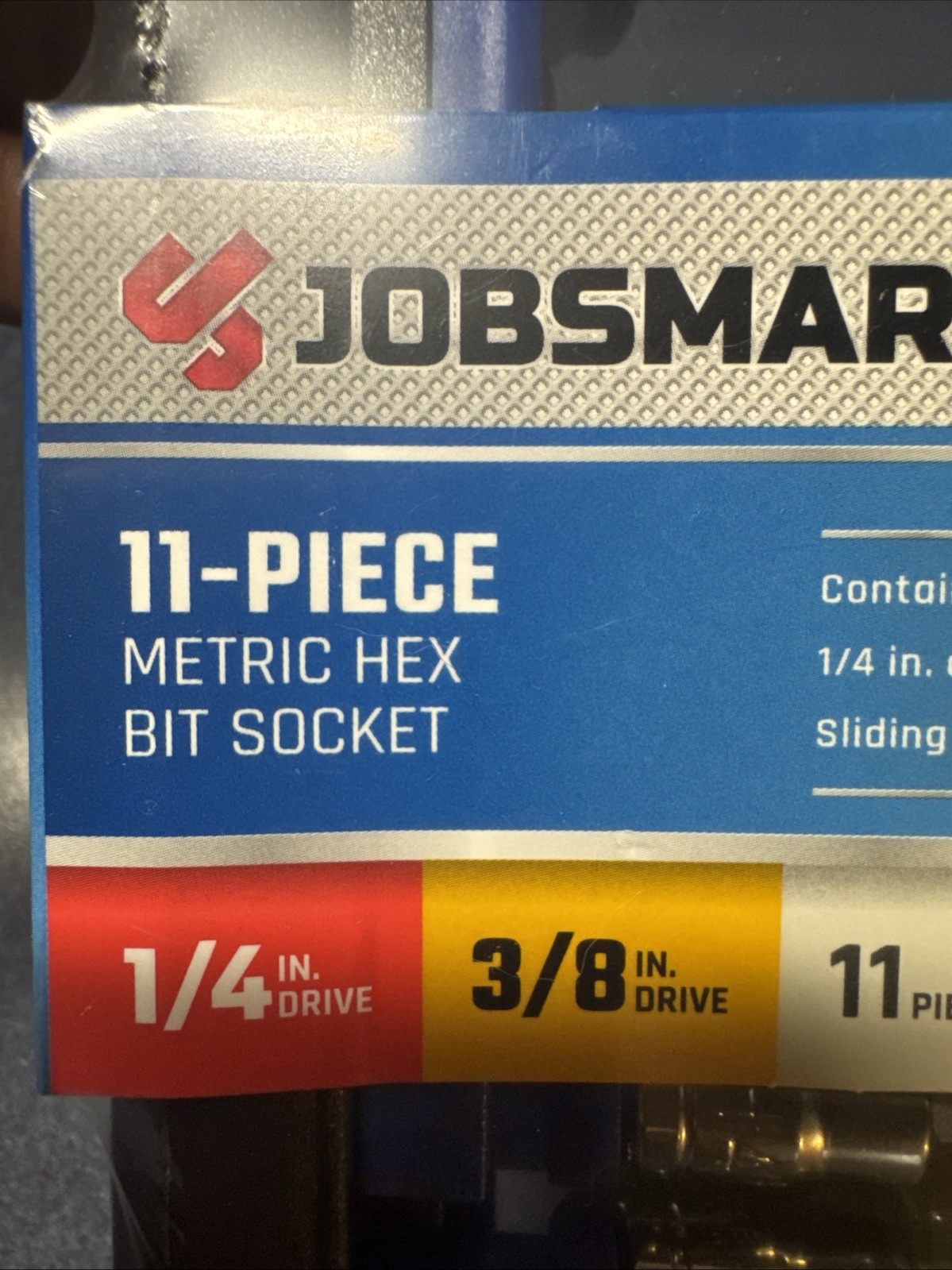 Job smart 11pc Metric Hex Bit Socket 1/4in & 3/8in Bits