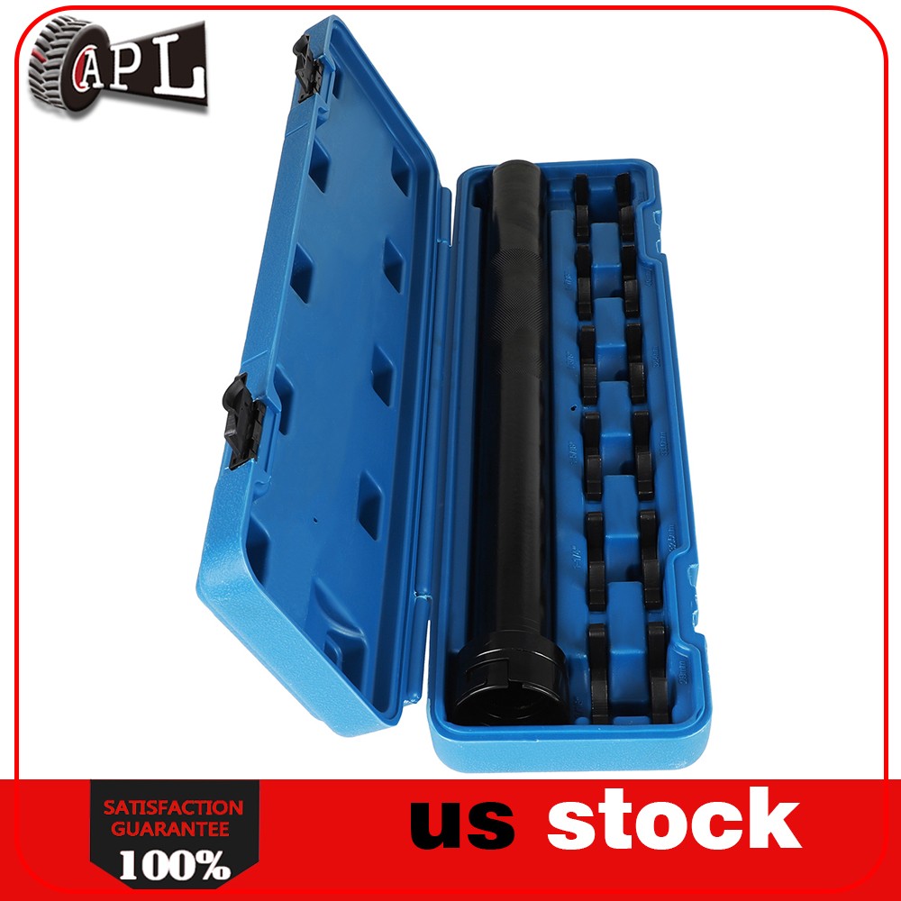 13pc Inner Tie Rod Removal Installation Tool Set with 12 SAE & Metric Adaptors
