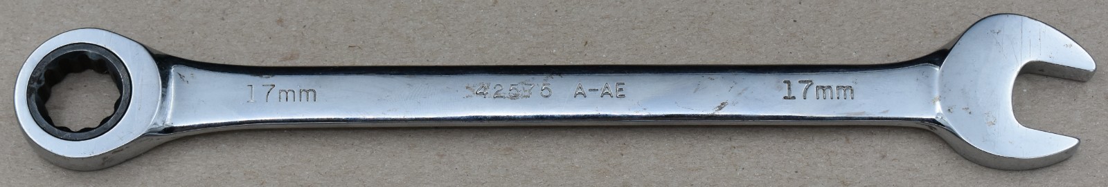 CRAFTSMAN TOOLS 42575, 17MM METRIC, 12-POINT, OPEN/BOX END RATCHETING WRENCH