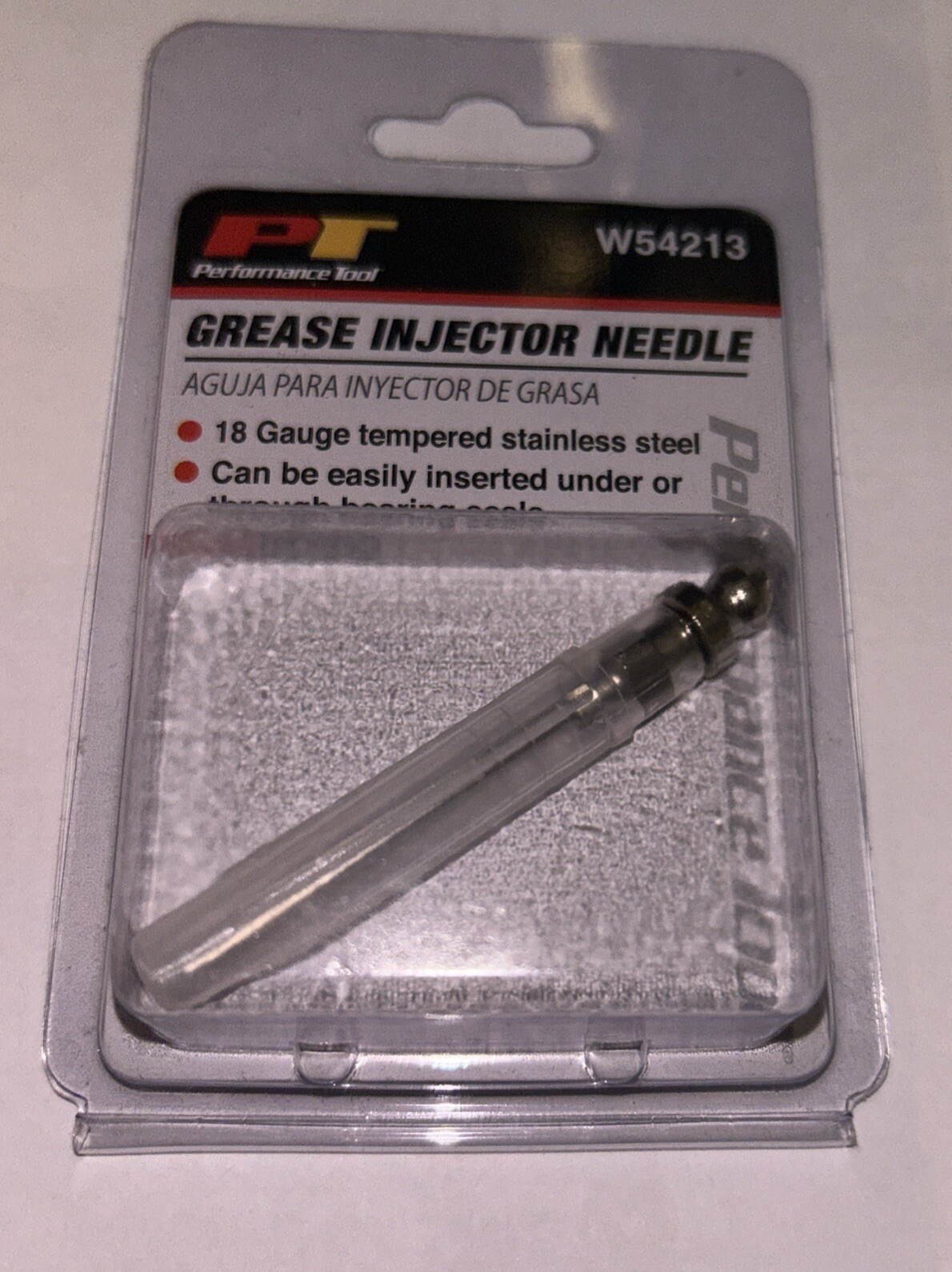 Grease Injection Needle, 18-Ga. Tempered Stainless Steel -W54213! Fast Shipping!