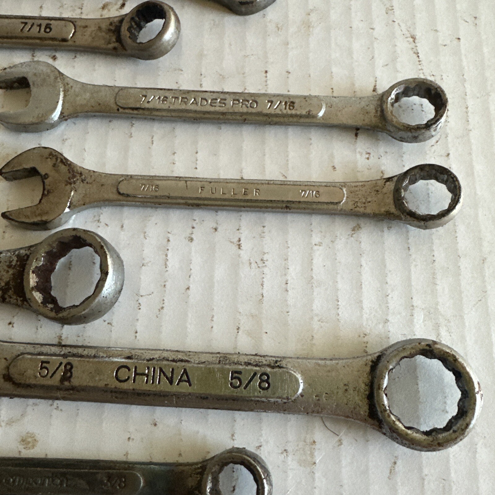24 combination wrenches standard OPEN / BOXED ends DOUBLES Tatools Durabuilt vgc